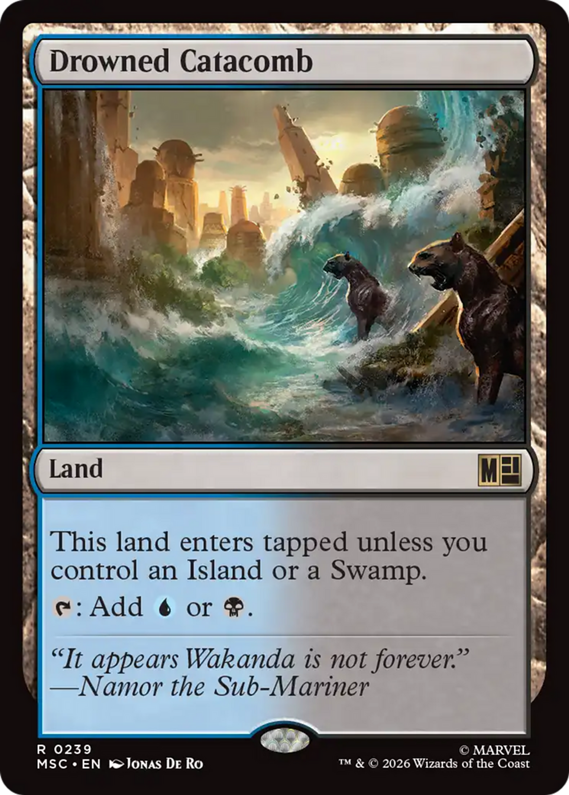 Drowned Catacomb — Marvel Super Heroes Commander — Magic: The Gathering