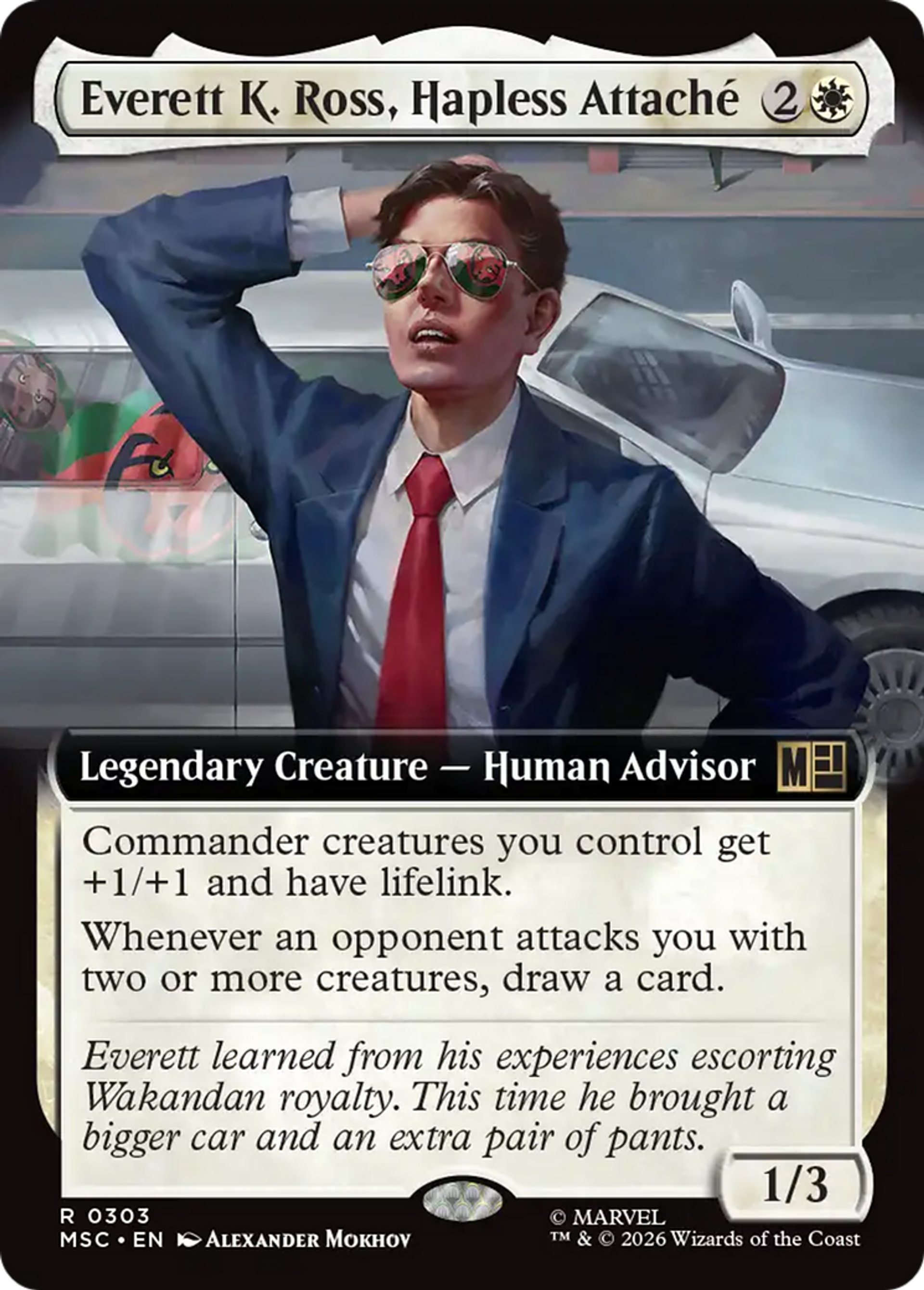 Everett K. Ross, Hapless Attaché — Marvel Super Heroes Commander — Magic: The Gathering