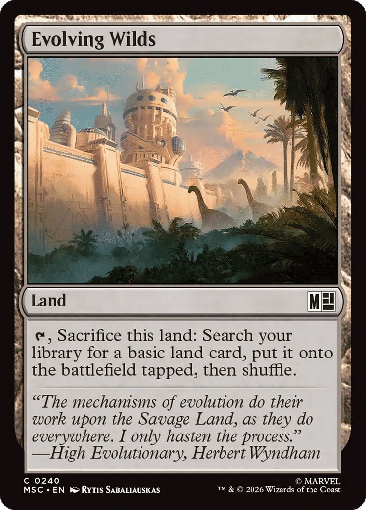Evolving Wilds — Marvel Super Heroes Commander — Magic: The Gathering