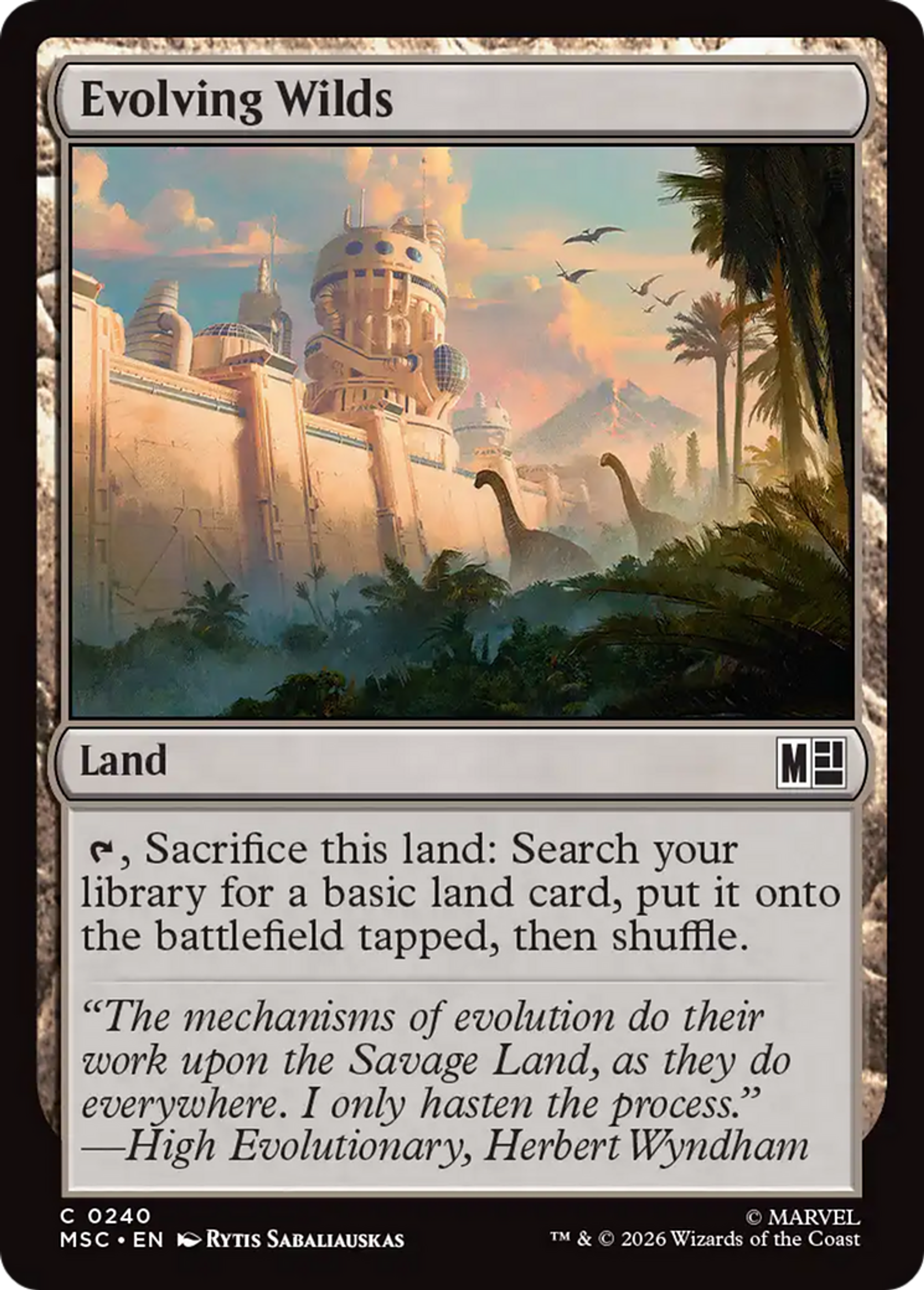 Evolving Wilds — Marvel Super Heroes Commander — Magic: The Gathering