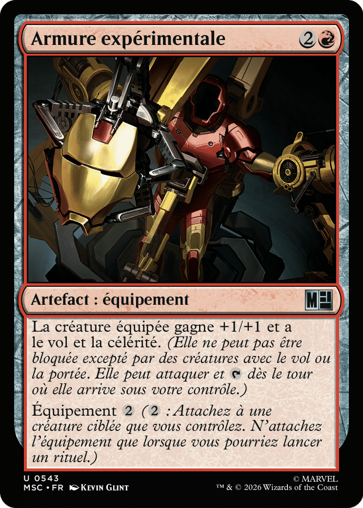 Armure expérimentale — Marvel Super Heroes Commander — Magic: The Gathering