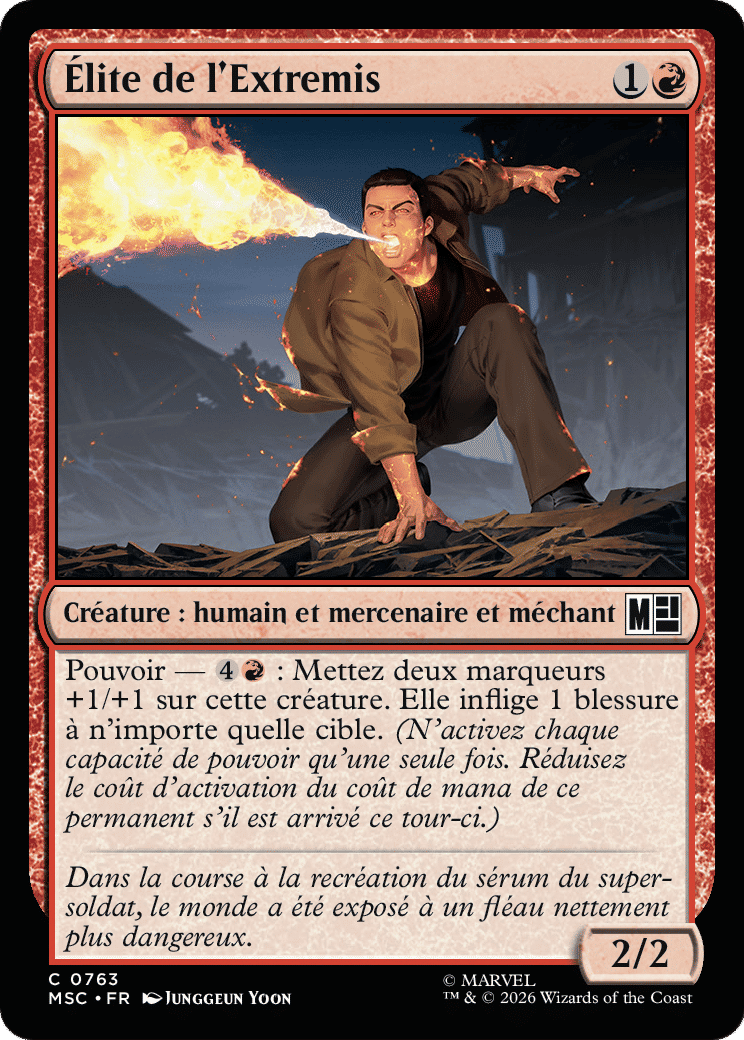 Élite de l'Extremis — Marvel Super Heroes Commander — Magic: The Gathering