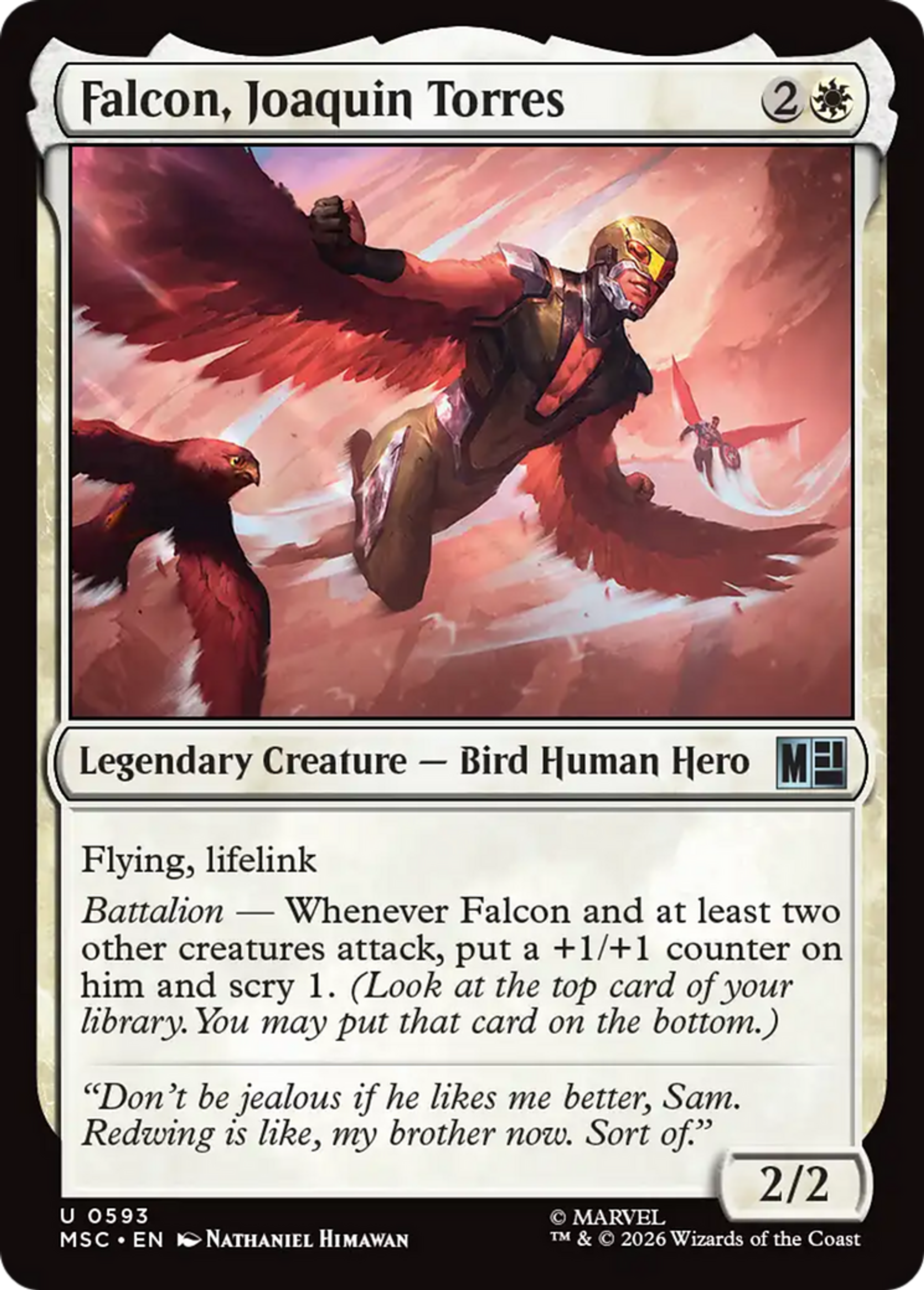 Falcon, Joaquin Torres — Marvel Super Heroes Commander — Magic: The Gathering