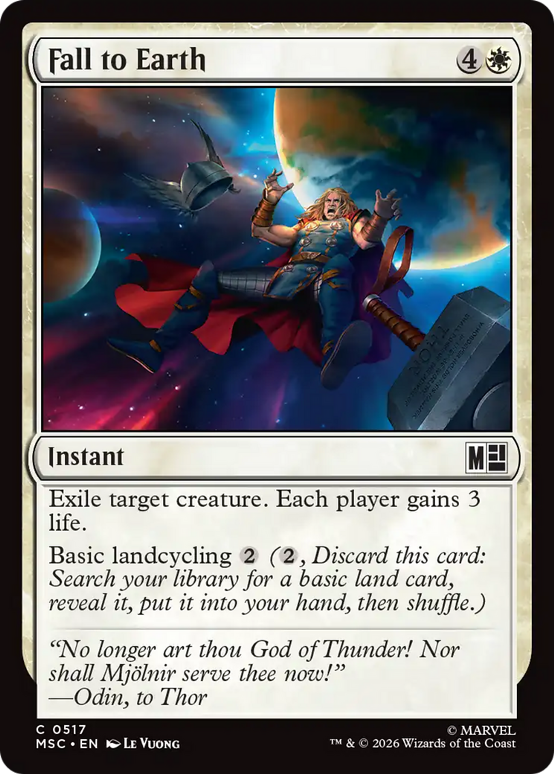 Fall to Earth — Marvel Super Heroes Commander — Magic: The Gathering