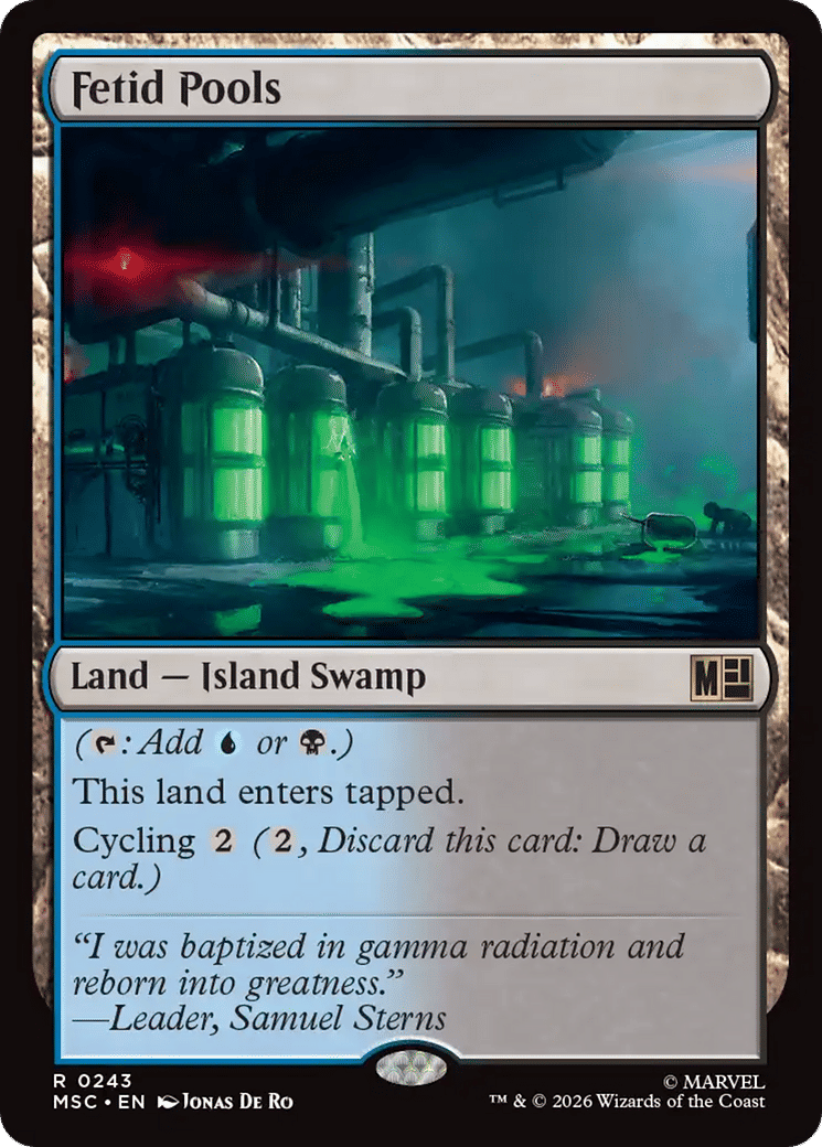 Fetid Pools — Marvel Super Heroes Commander — Magic: The Gathering