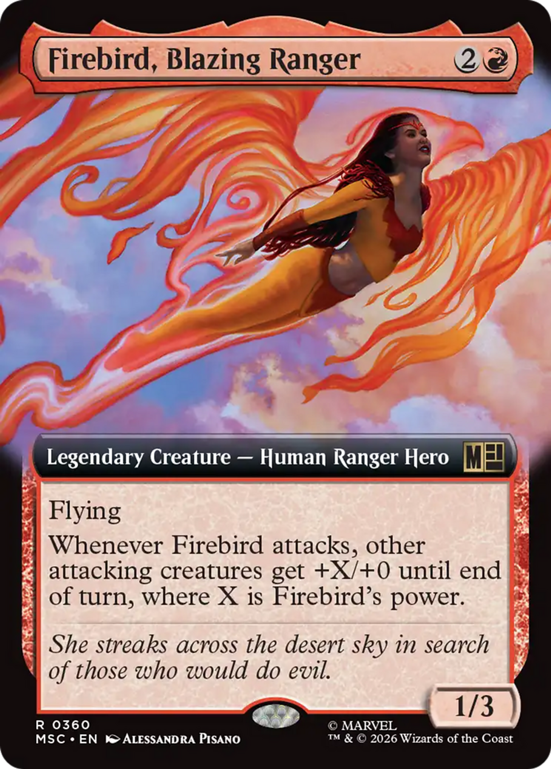 Firebird, Blazing Ranger — Marvel Super Heroes Commander — Magic: The Gathering