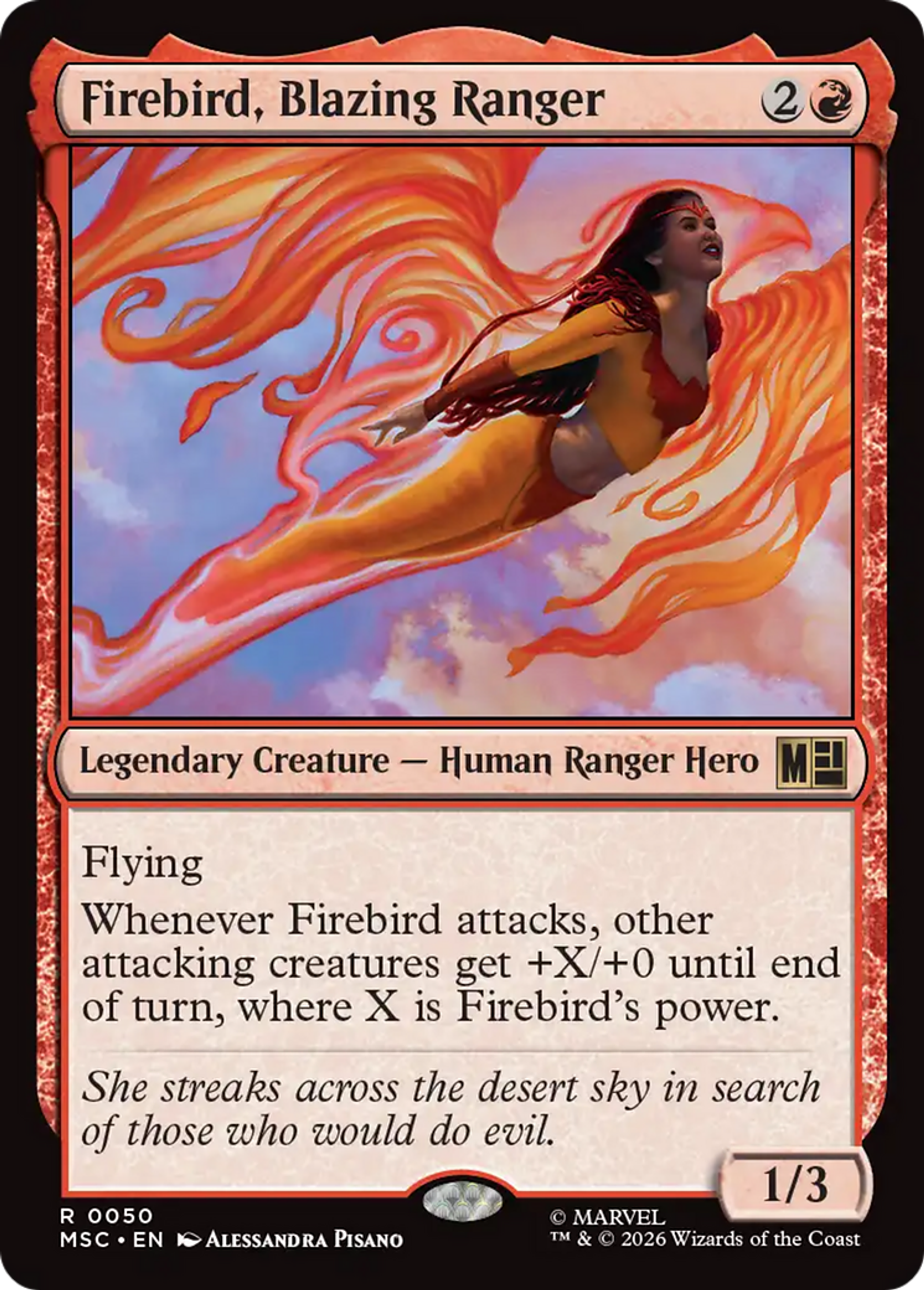 Firebird, Blazing Ranger — Marvel Super Heroes Commander — Magic: The Gathering