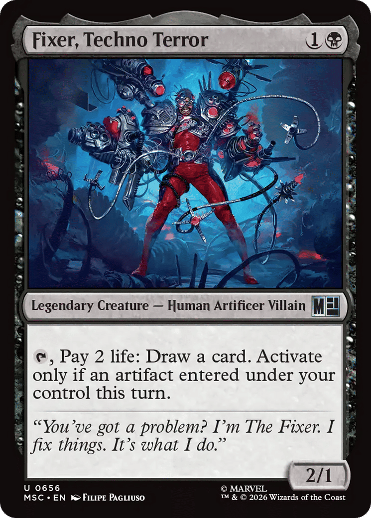 Fixer, Techno Terror — Marvel Super Heroes Commander — Magic: The Gathering