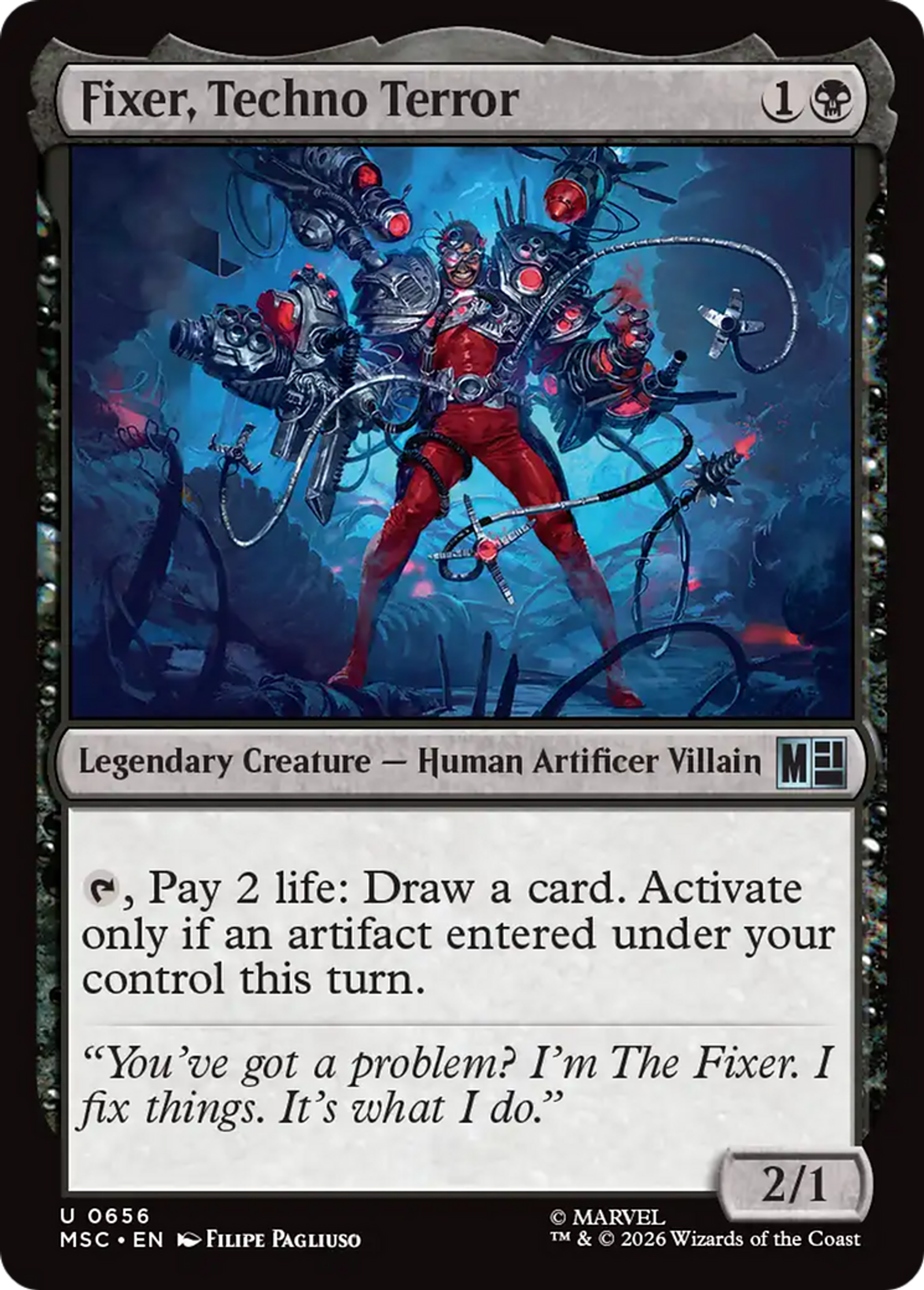 Fixer, Techno Terror — Marvel Super Heroes Commander — Magic: The Gathering