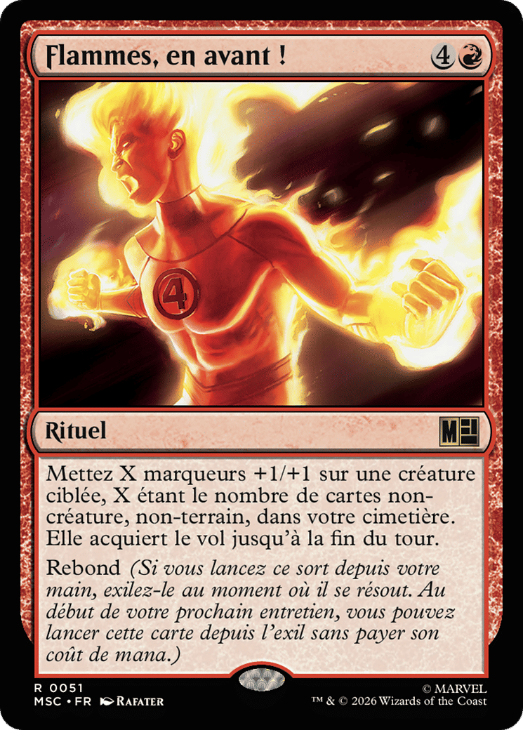Flammes, en avant ! — Marvel Super Heroes Commander — Magic: The Gathering
