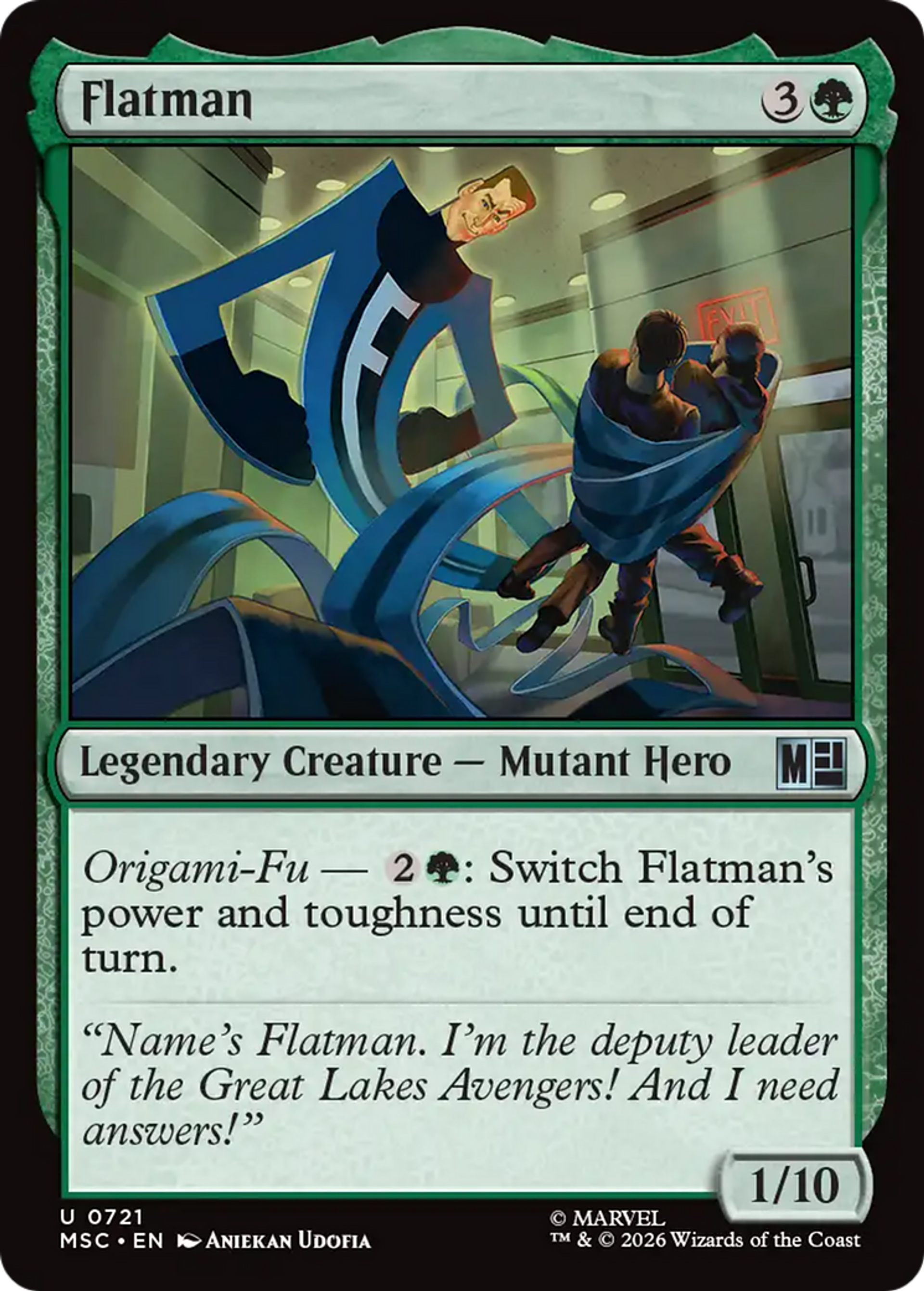 Flatman — Marvel Super Heroes Commander — Magic: The Gathering
