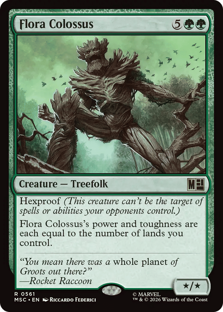 Flora Colossus — Marvel Super Heroes Commander — Magic: The Gathering