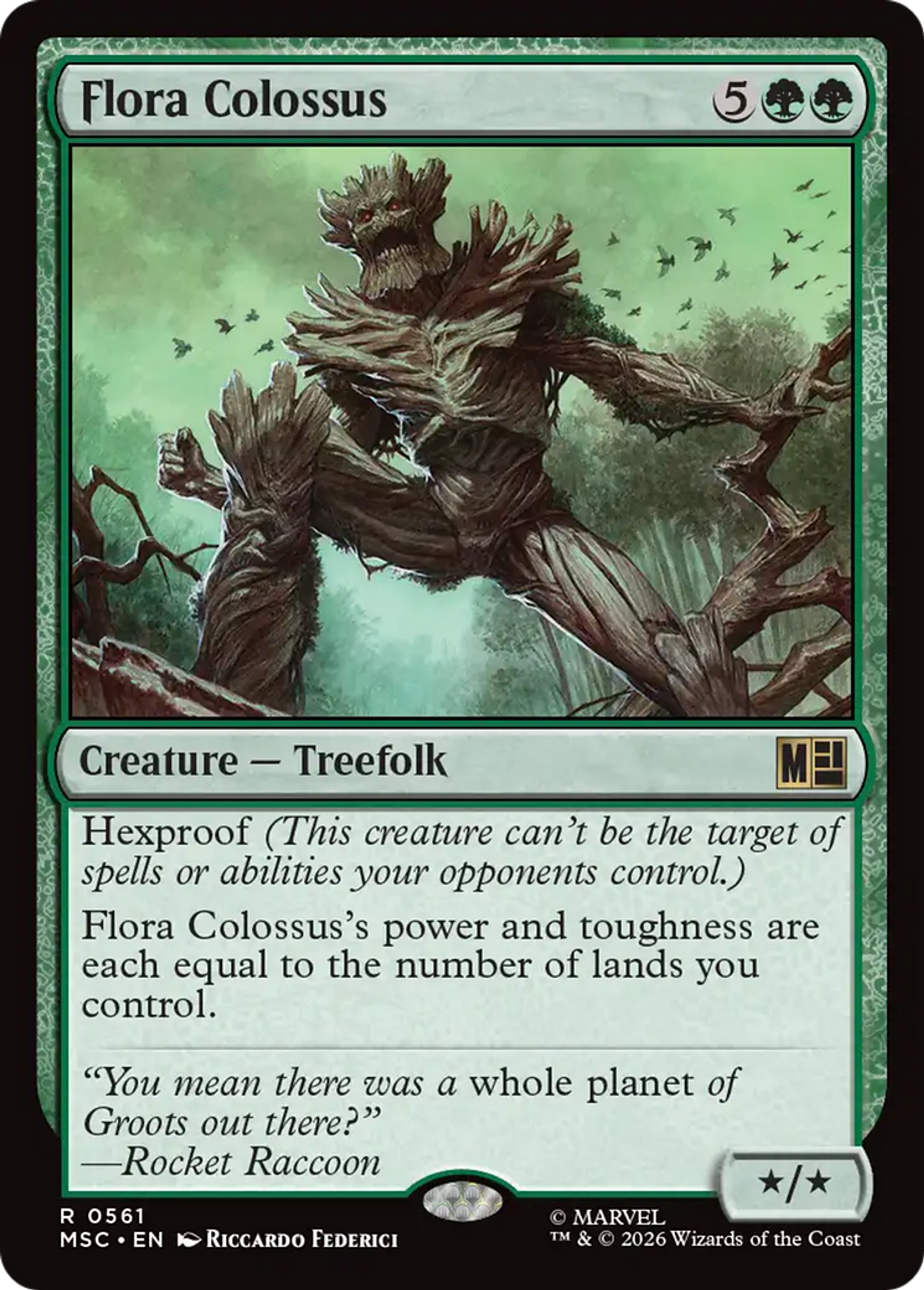 Flora Colossus — Marvel Super Heroes Commander — Magic: The Gathering