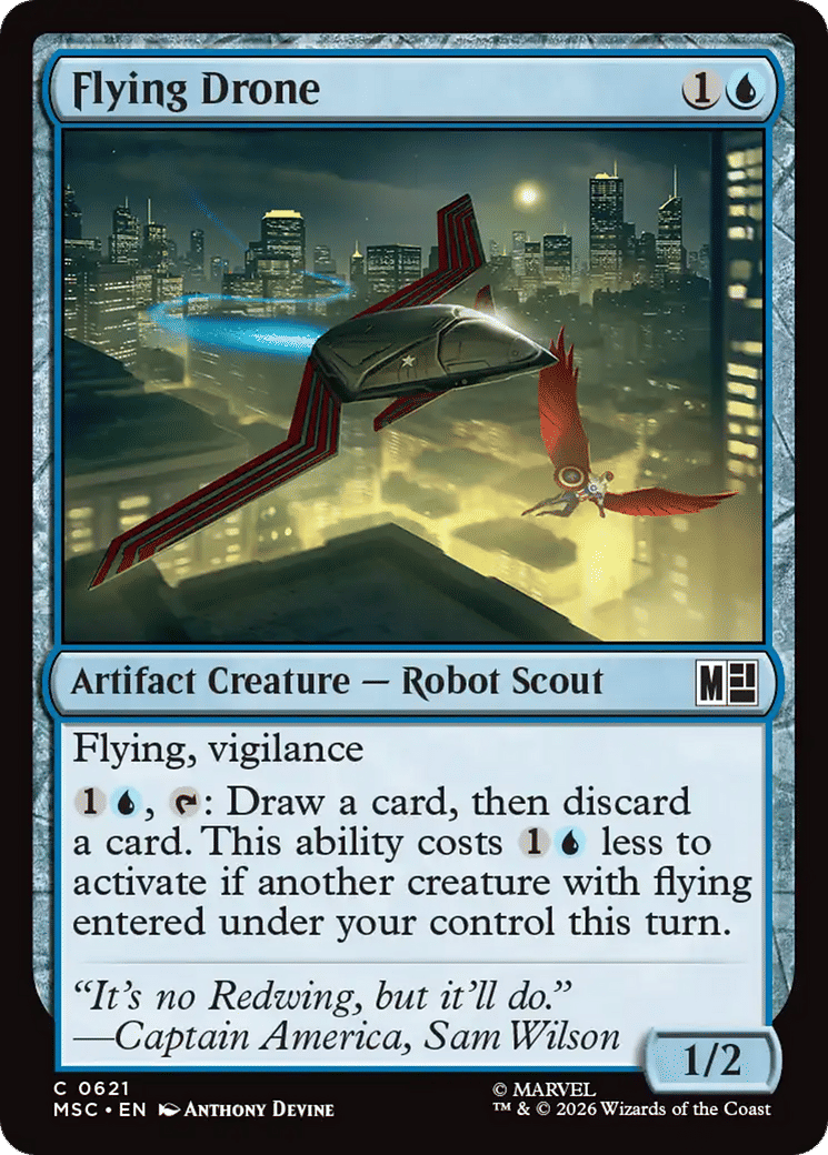 Flying Drone — Marvel Super Heroes Commander — Magic: The Gathering
