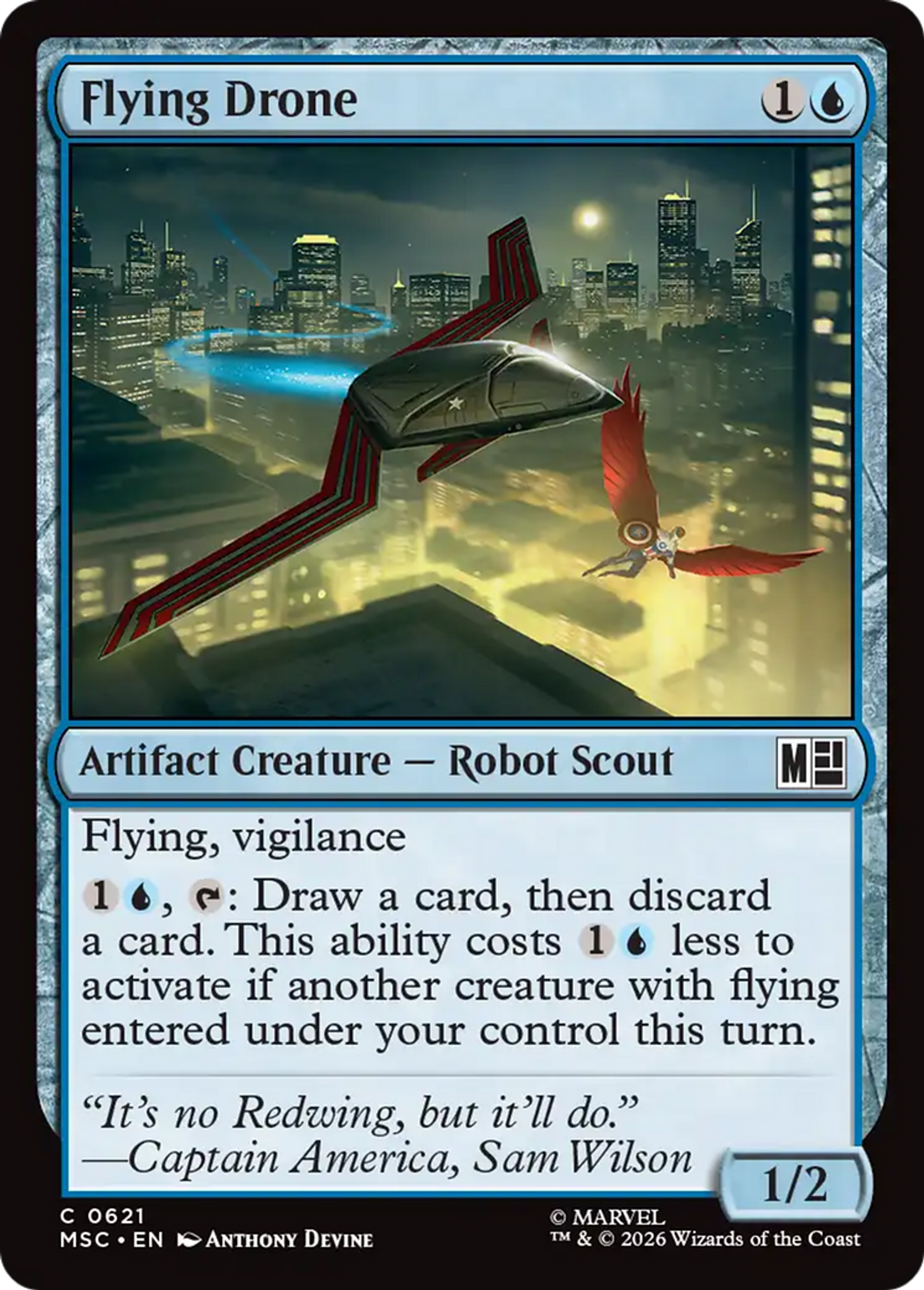 Flying Drone — Marvel Super Heroes Commander — Magic: The Gathering