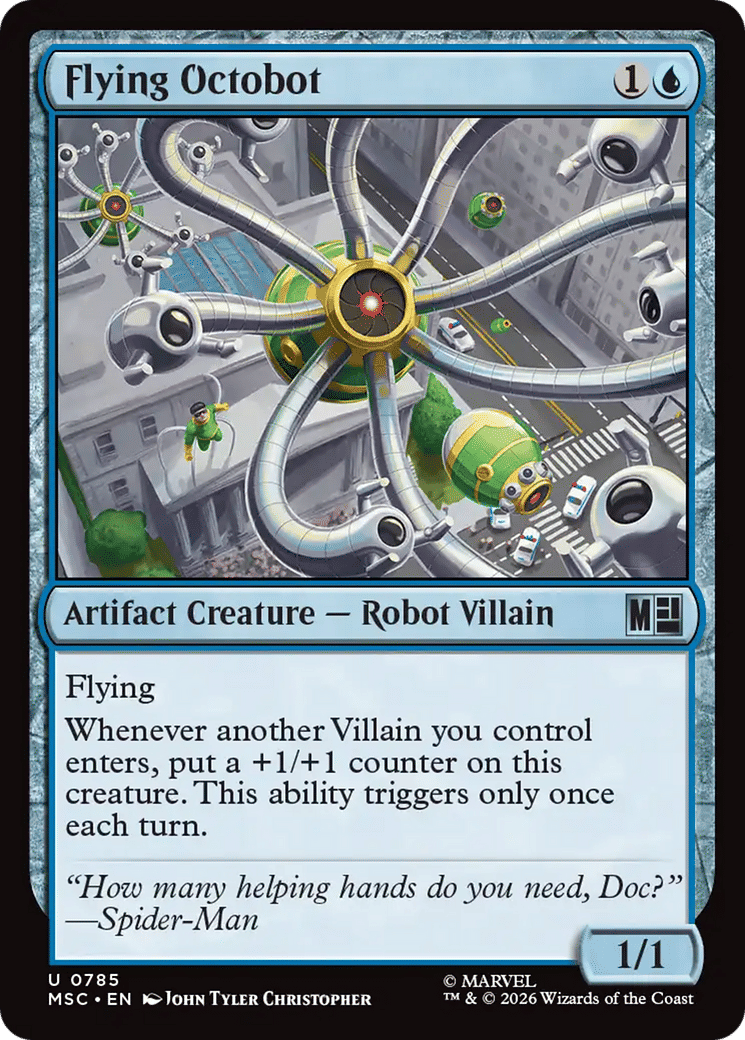Flying Octobot — Marvel Super Heroes Commander — Magic: The Gathering