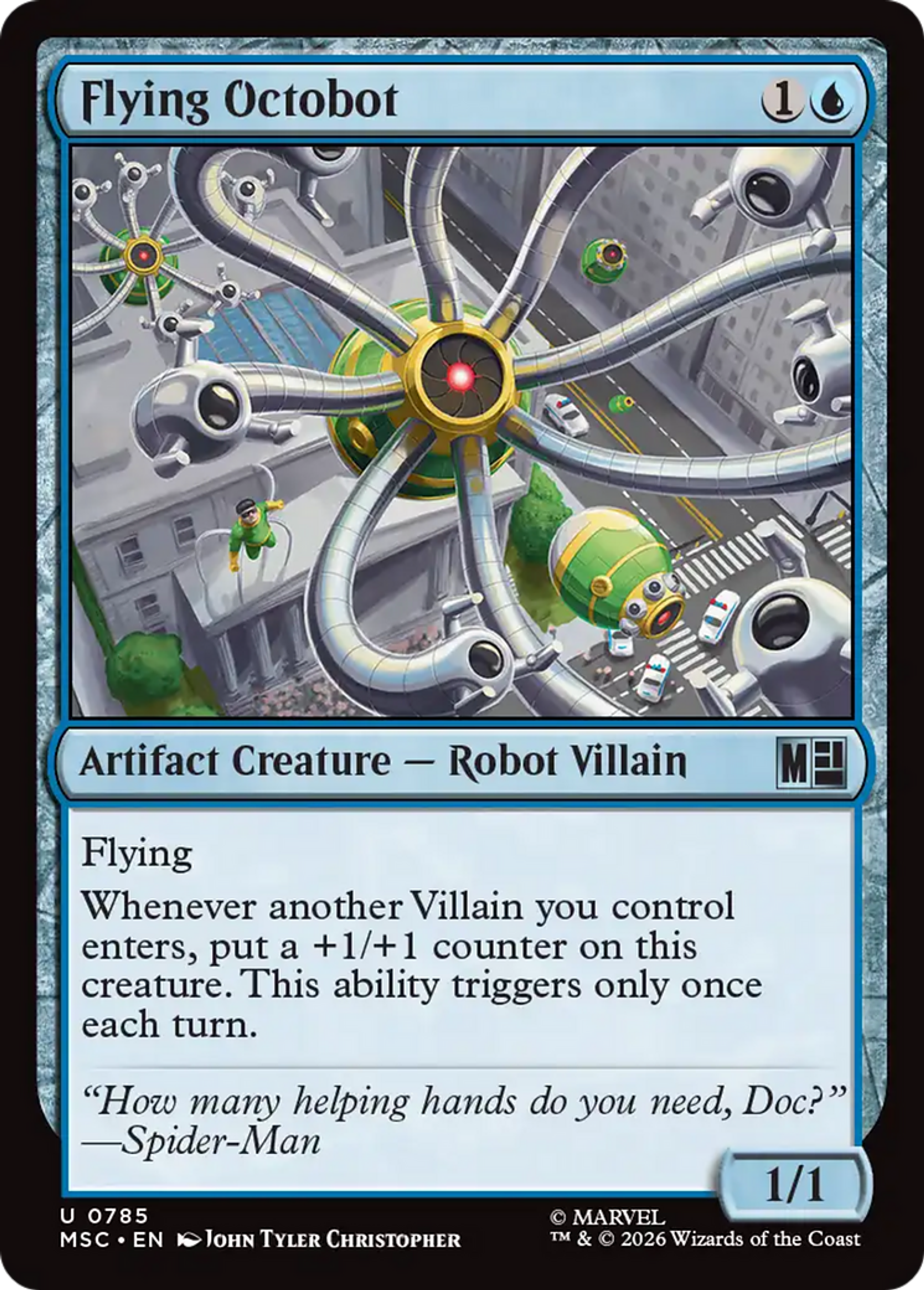 Flying Octobot — Marvel Super Heroes Commander — Magic: The Gathering