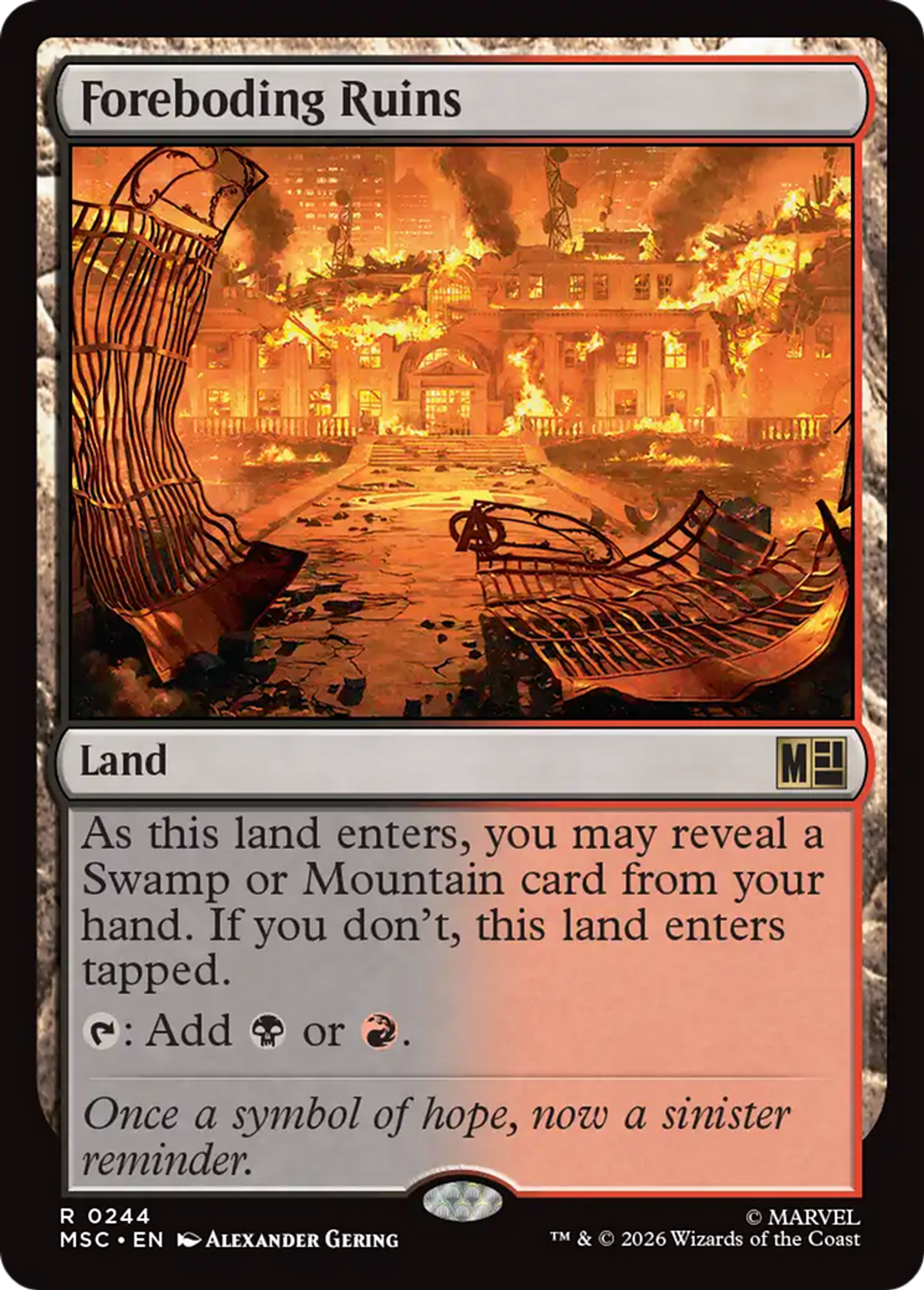 Foreboding Ruins — Marvel Super Heroes Commander — Magic: The Gathering