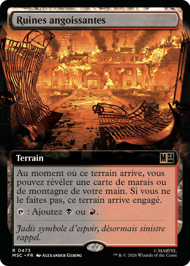 Ruines angoissantes from Marvel Super Heroes Commander - Magic: The Gathering