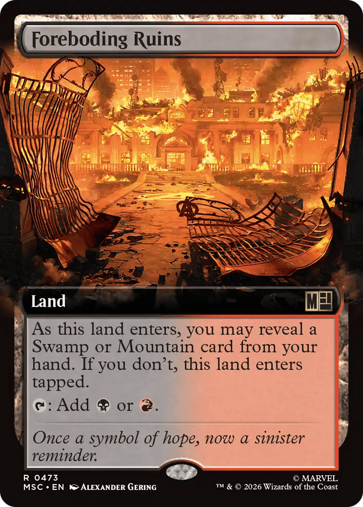 Foreboding Ruins — Marvel Super Heroes Commander — Magic: The Gathering