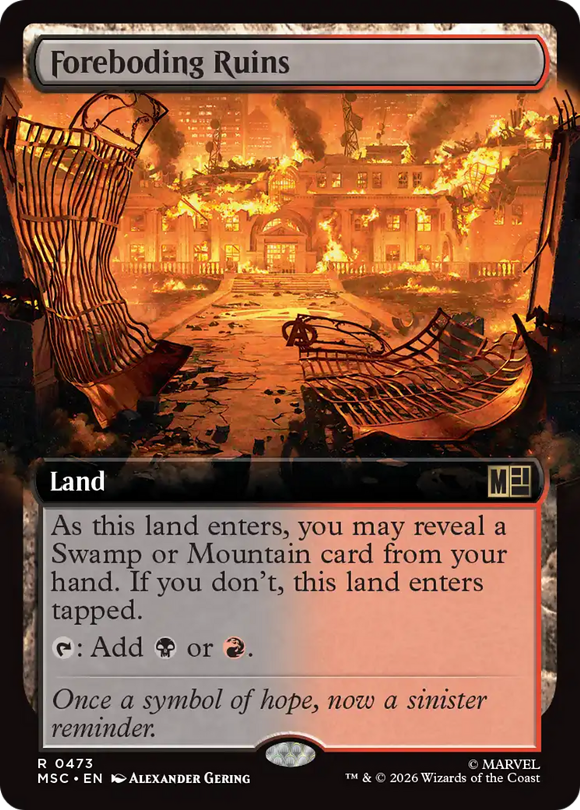 Foreboding Ruins — Marvel Super Heroes Commander — Magic: The Gathering
