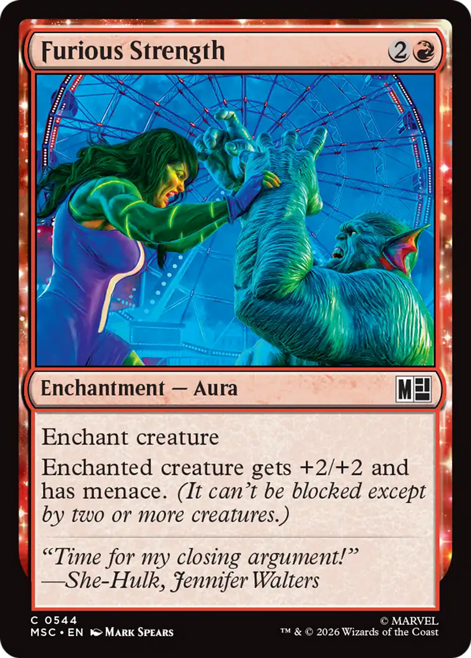 Furious Strength — Marvel Super Heroes Commander — Magic: The Gathering
