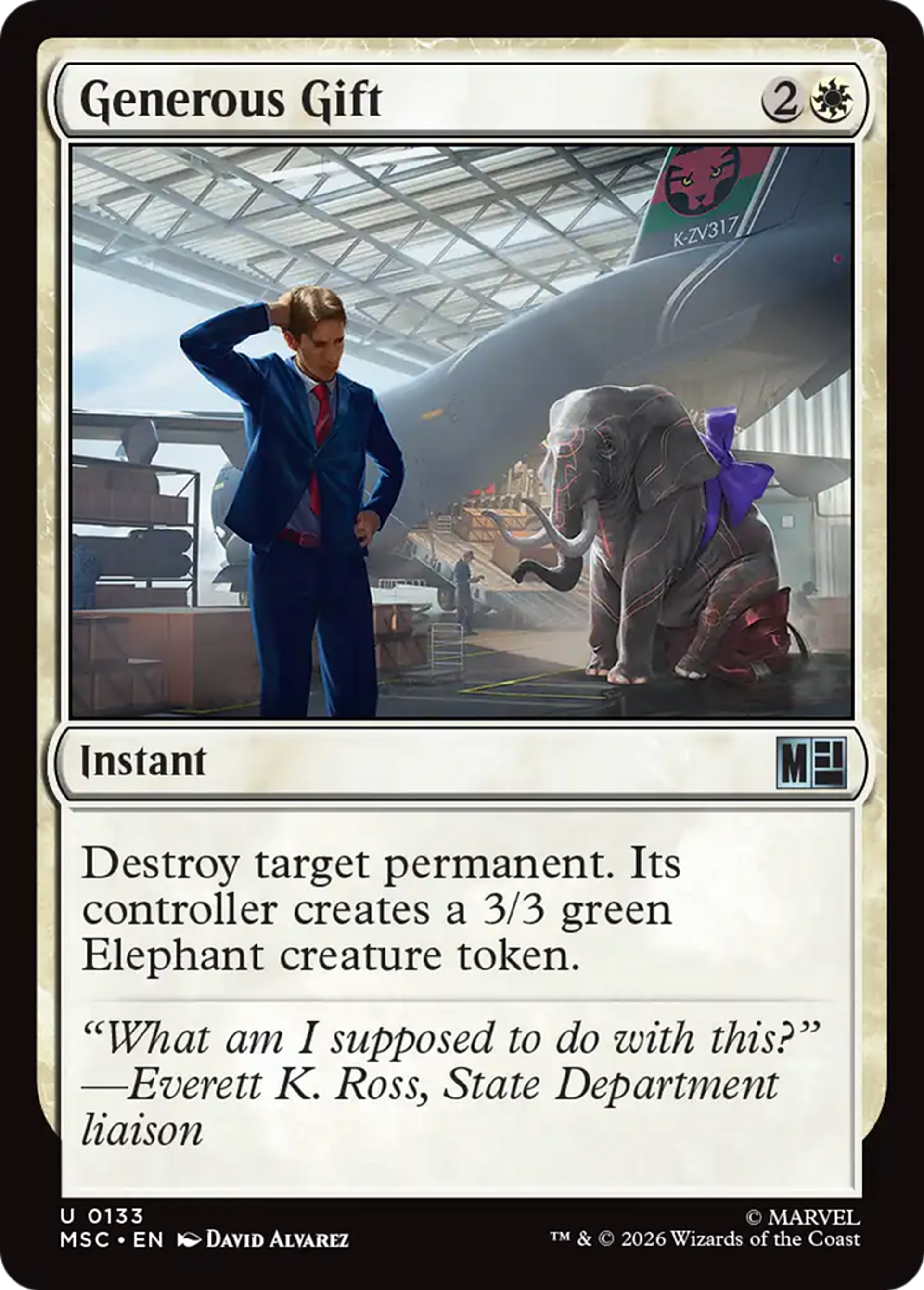 Cadeau généreux — Marvel Super Heroes Commander — Magic: The Gathering