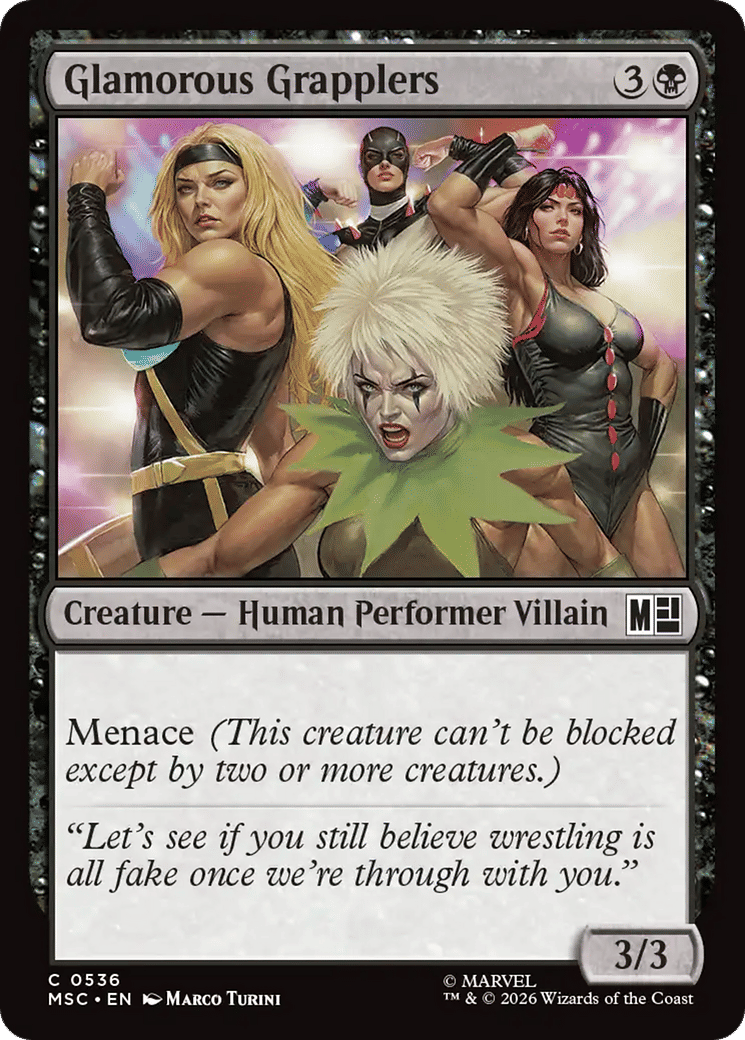 Glamorous Grapplers — Marvel Super Heroes Commander — Magic: The Gathering