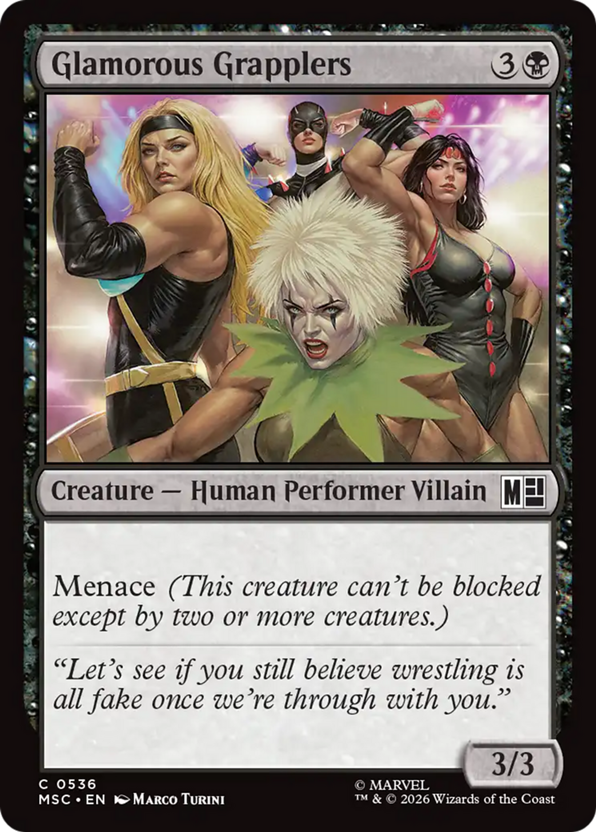 Glamorous Grapplers — Marvel Super Heroes Commander — Magic: The Gathering