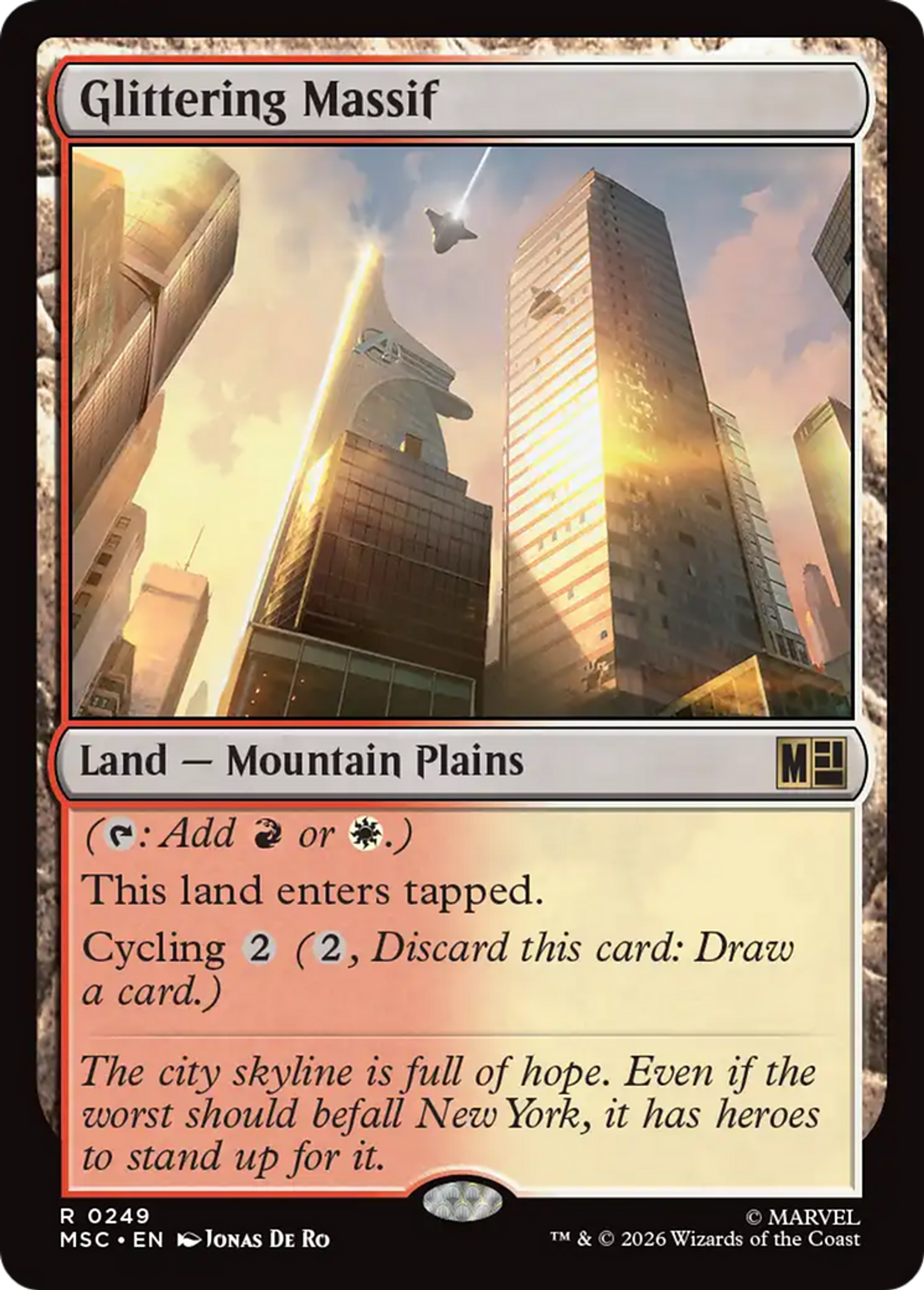Glittering Massif — Marvel Super Heroes Commander — Magic: The Gathering