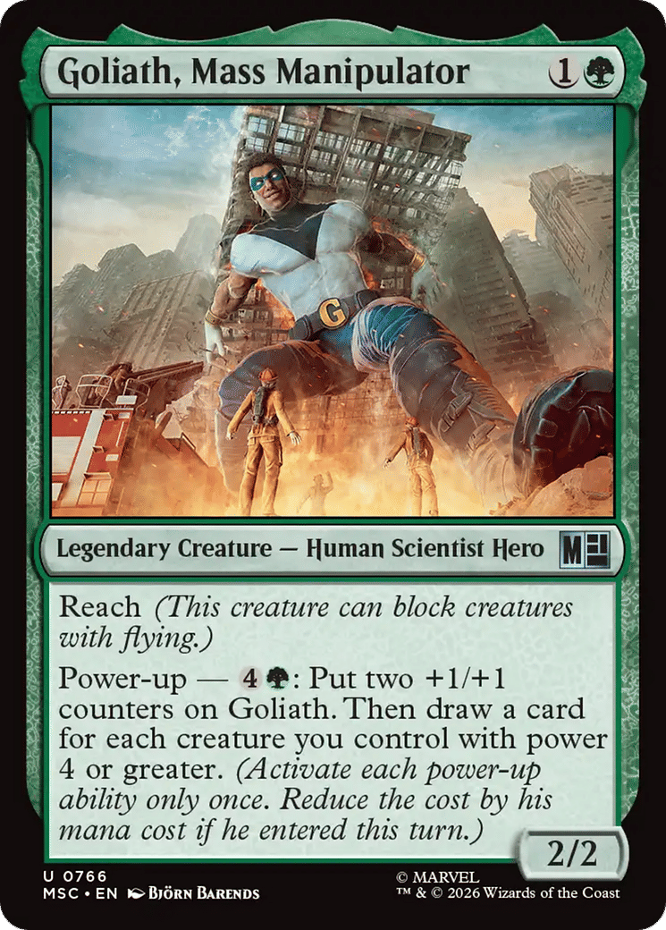 Goliath, Mass Manipulator — Marvel Super Heroes Commander — Magic: The Gathering