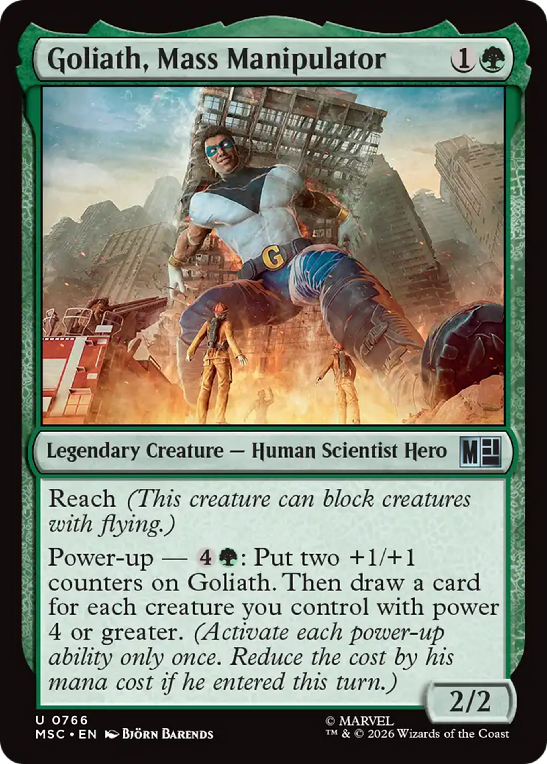 Goliath, Mass Manipulator — Marvel Super Heroes Commander — Magic: The Gathering