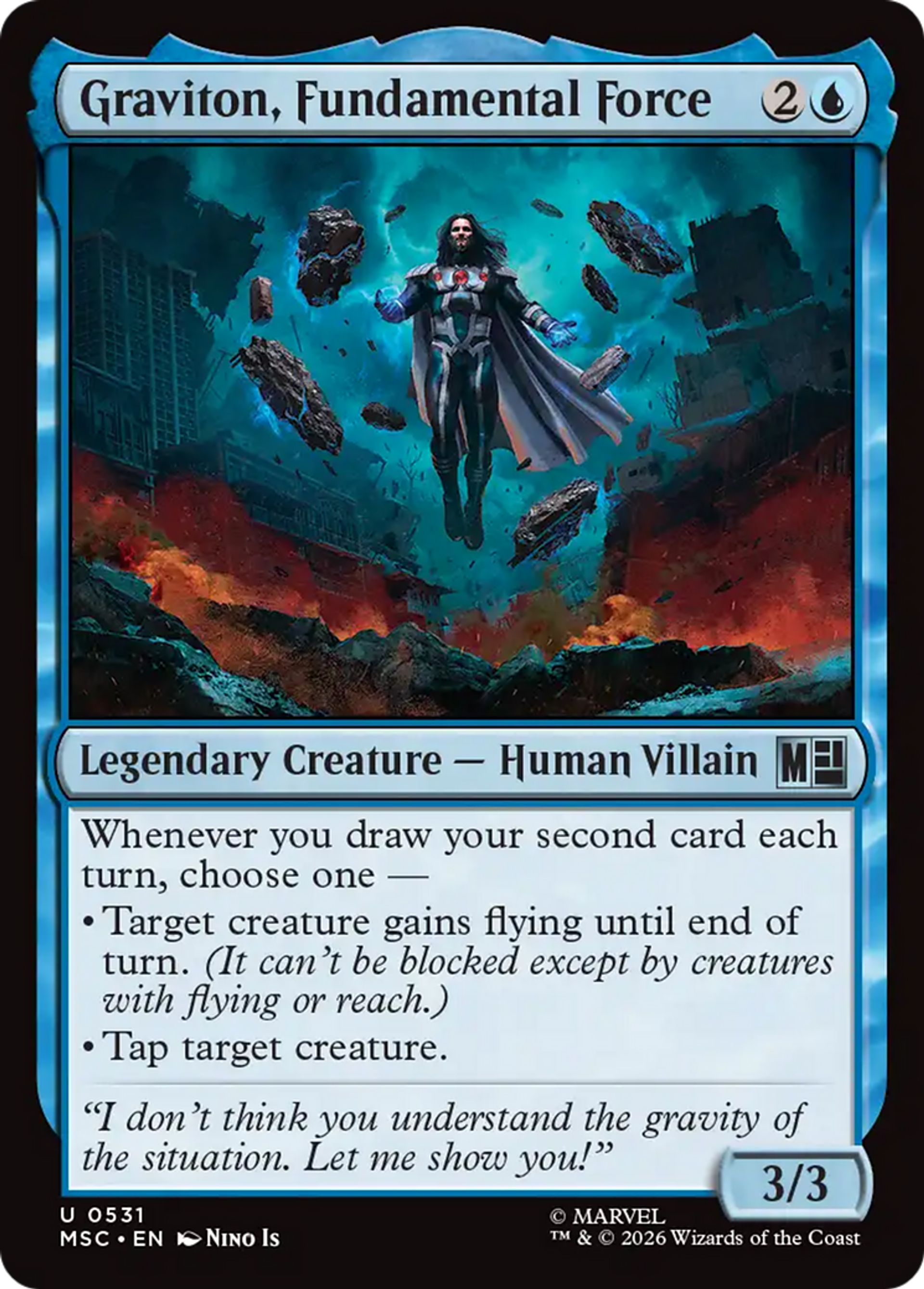 Graviton, Fundamental Force — Marvel Super Heroes Commander — Magic: The Gathering
