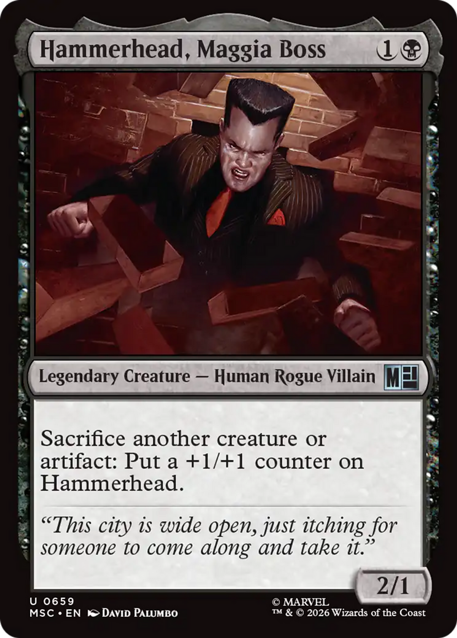 Hammerhead, Maggia Boss — Marvel Super Heroes Commander — Magic: The Gathering