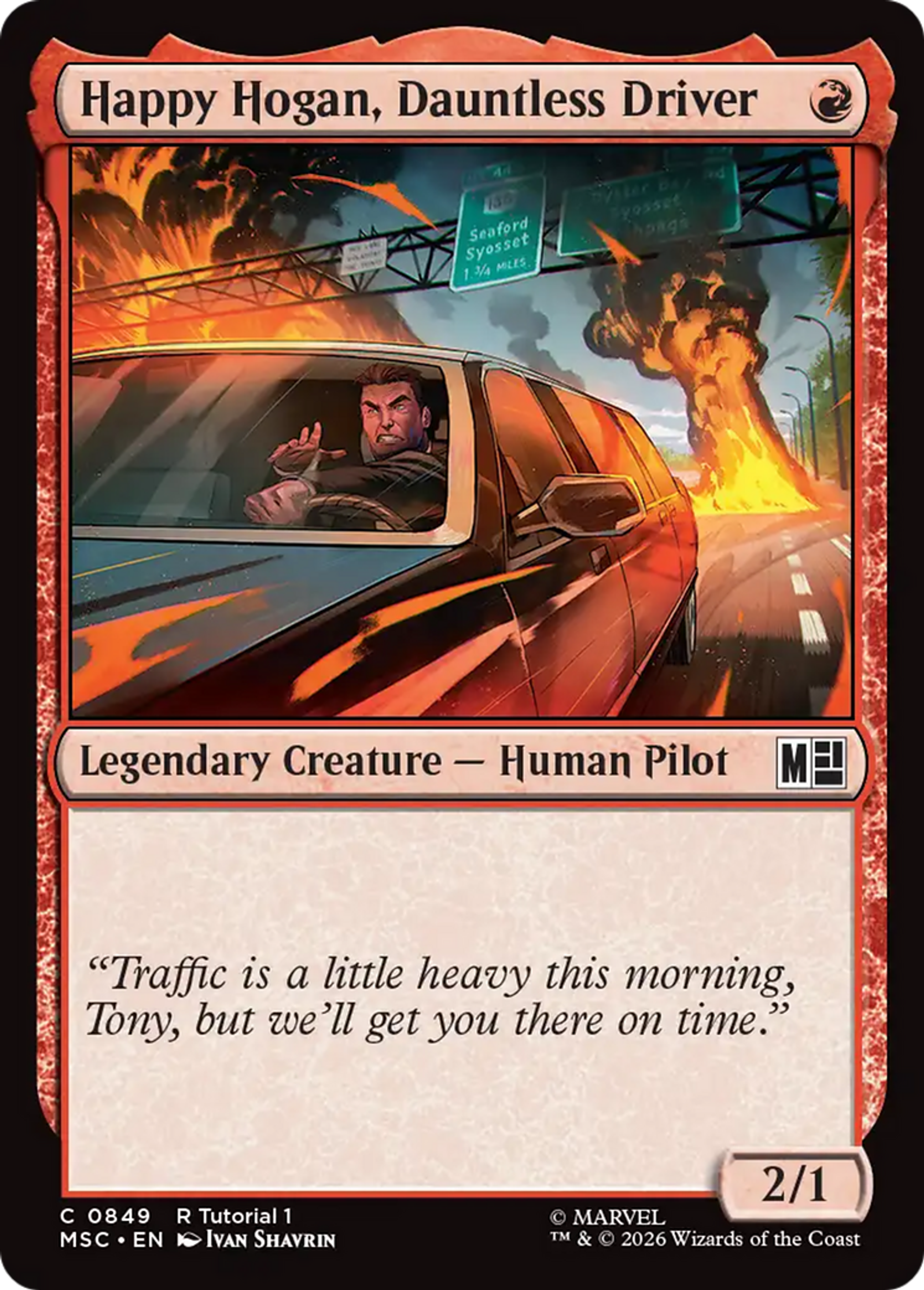 Happy Hogan, Dauntless Driver — Marvel Super Heroes Commander — Magic: The Gathering