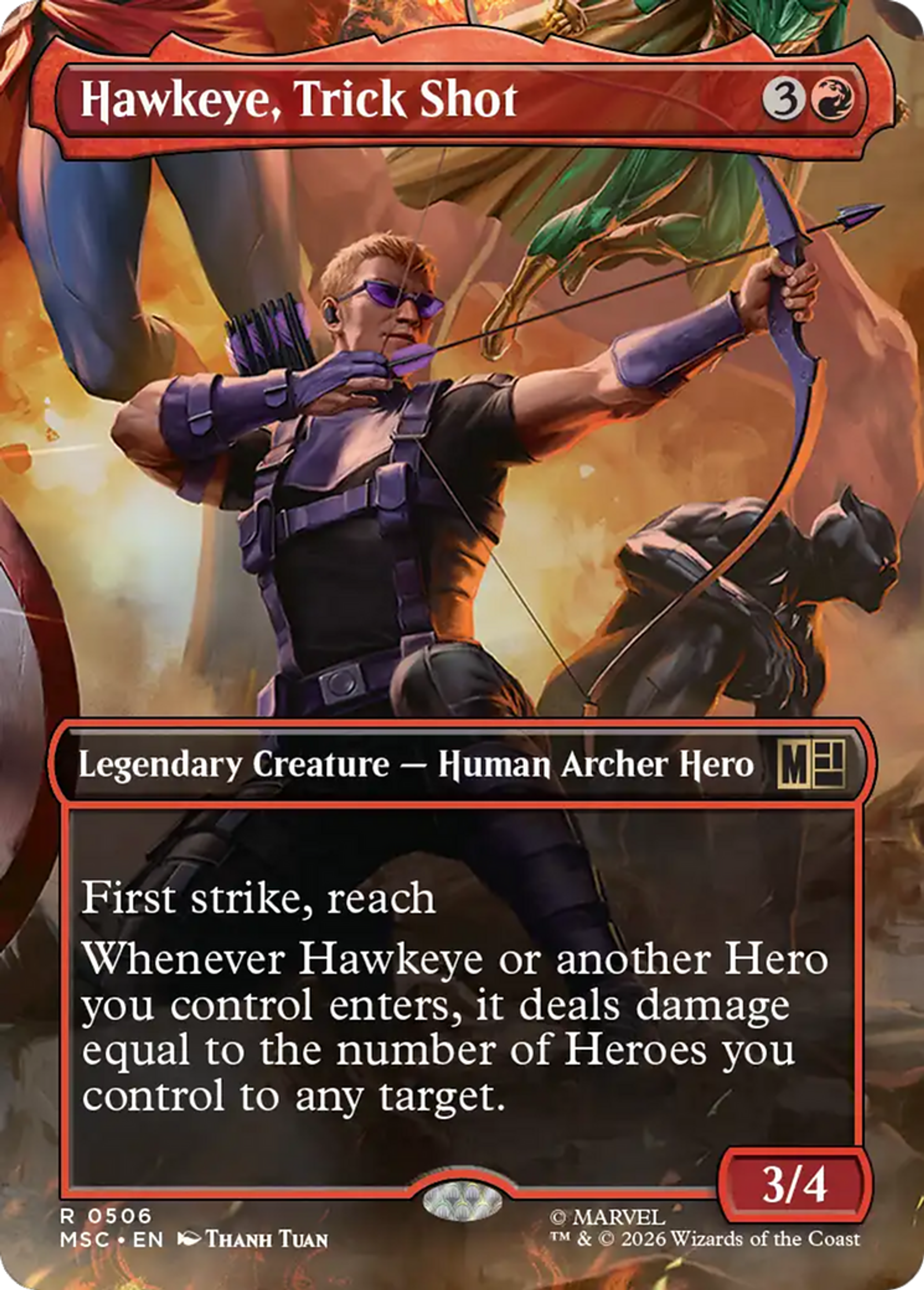Hawkeye, Trick Shot — Marvel Super Heroes Commander — Magic: The Gathering