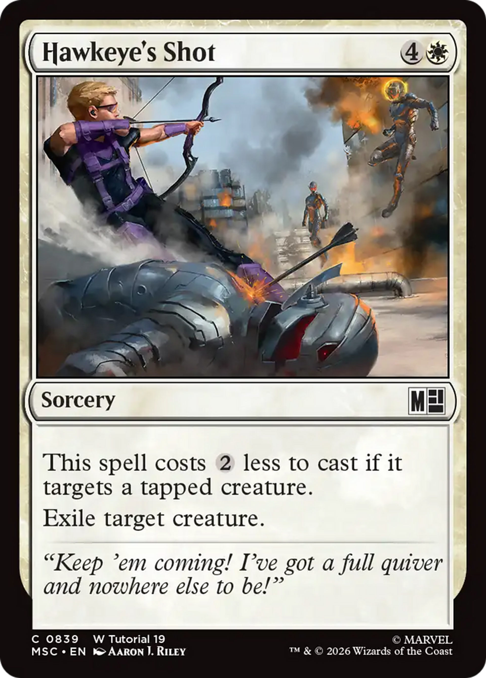 Hawkeye's Shot — Marvel Super Heroes Commander — Magic: The Gathering