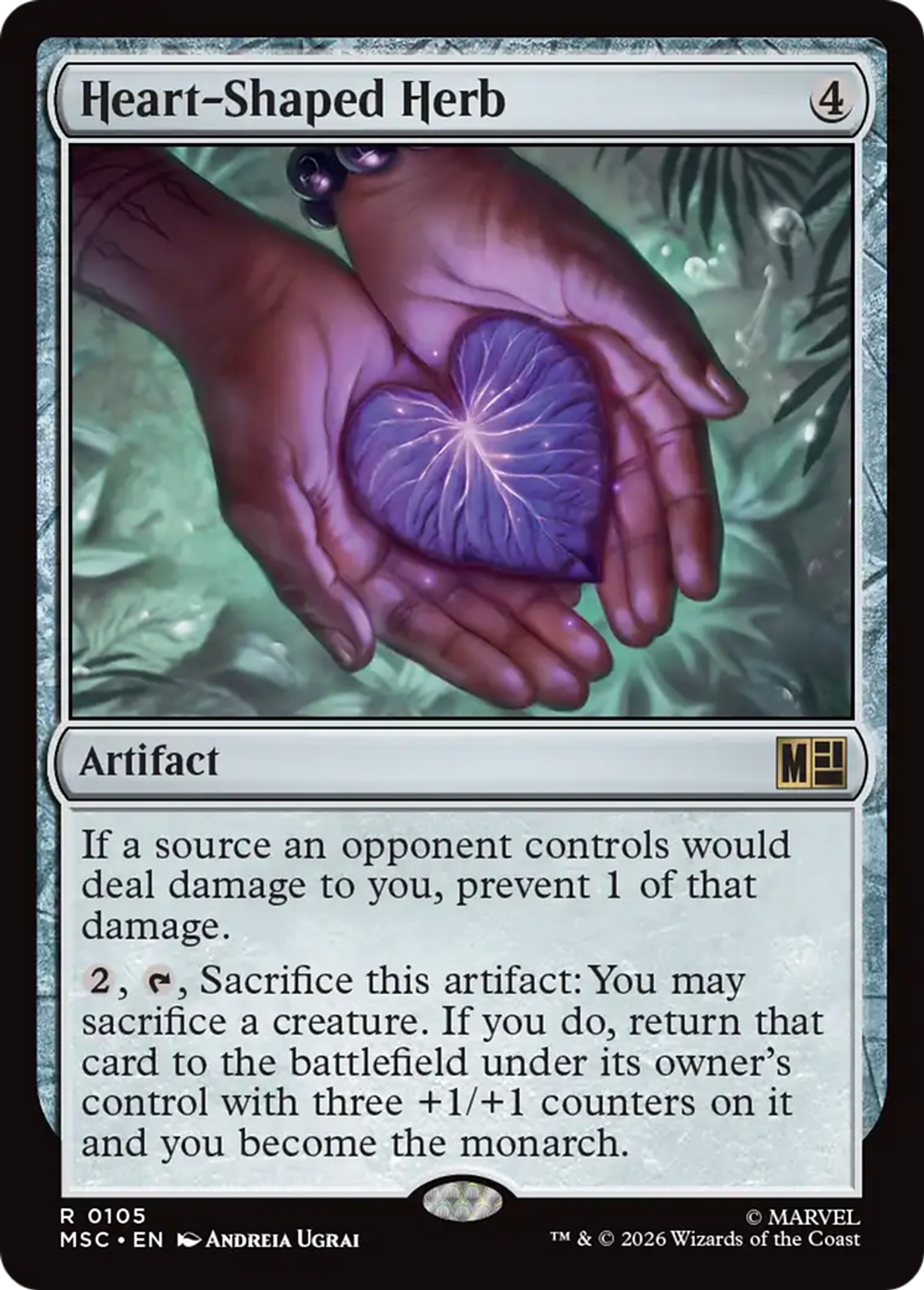 Heart-Shaped Herb — Marvel Super Heroes Commander — Magic: The Gathering