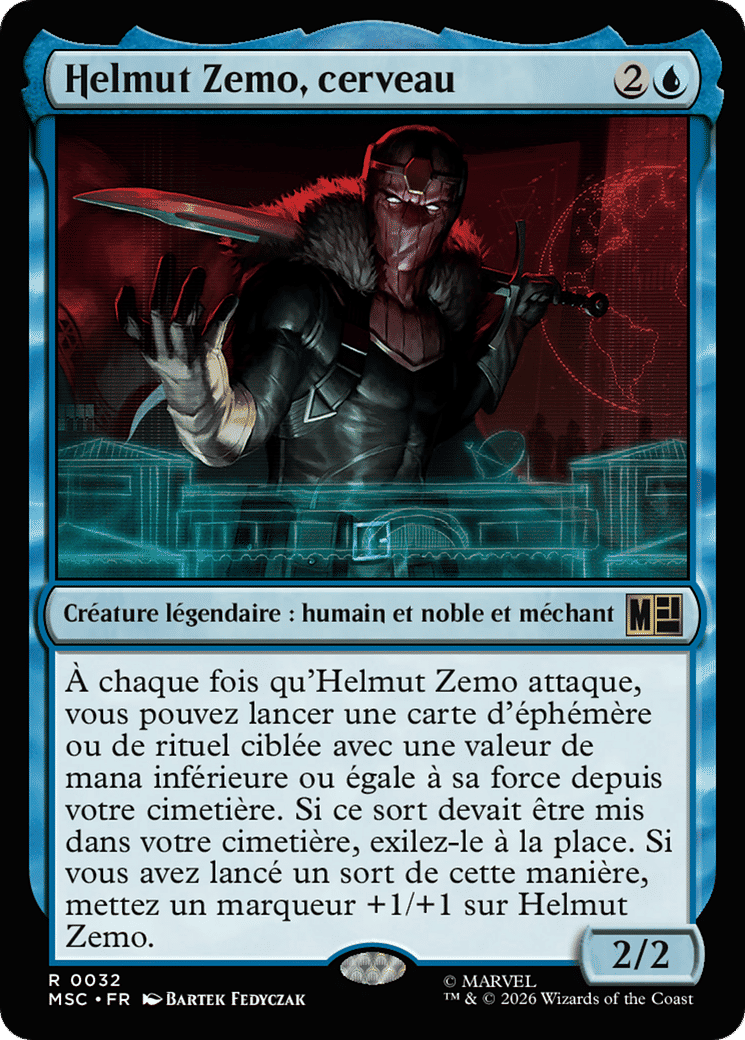 Helmut Zemo, cerveau — Marvel Super Heroes Commander — Magic: The Gathering