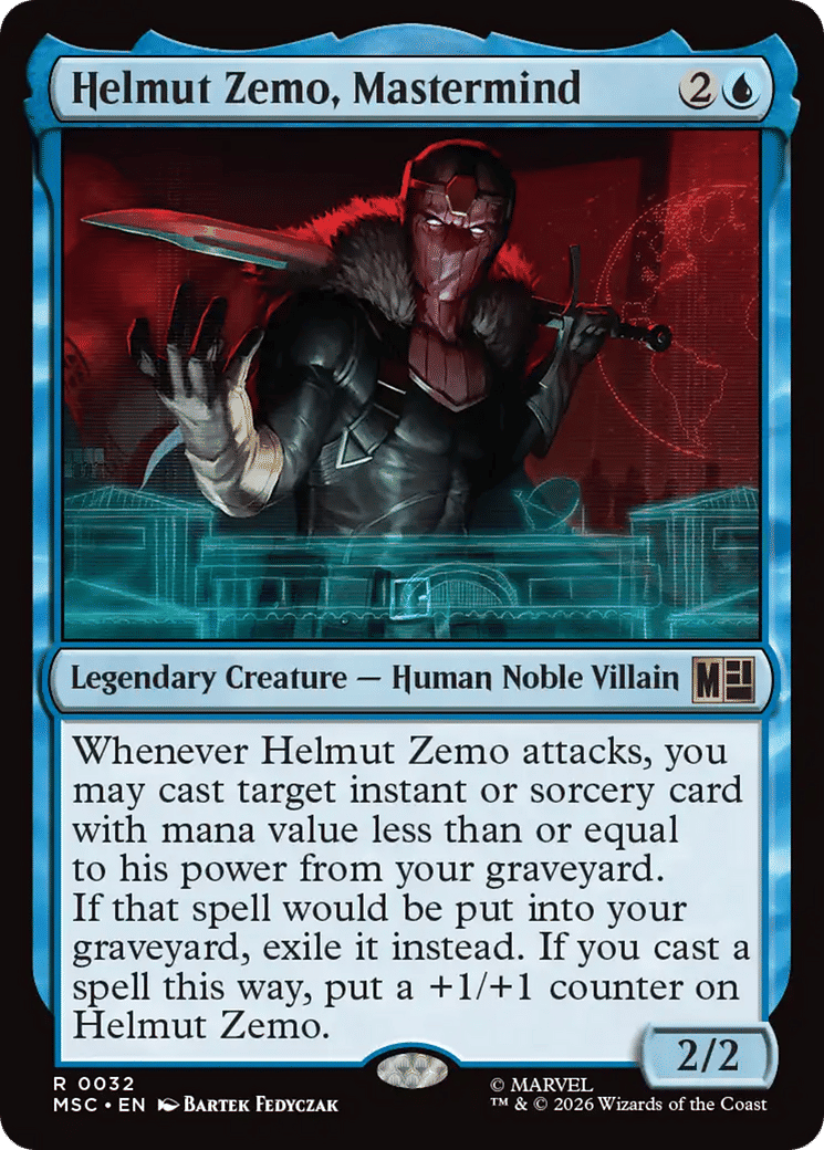 Helmut Zemo, Mastermind — Marvel Super Heroes Commander — Magic: The Gathering