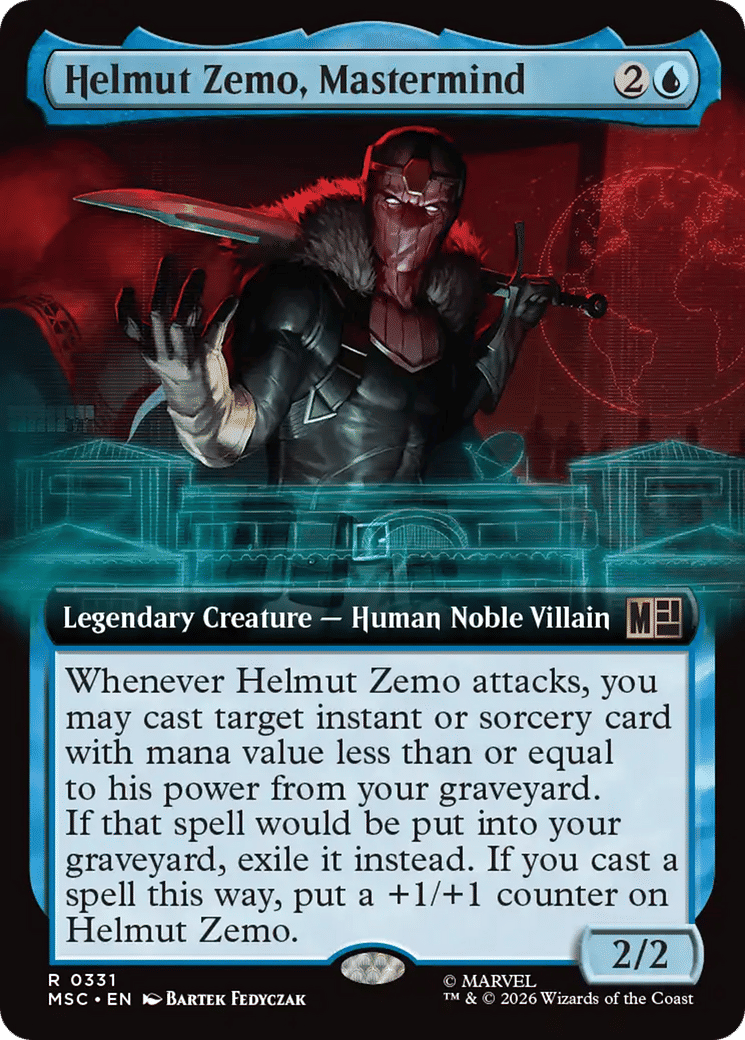 Helmut Zemo, Mastermind — Marvel Super Heroes Commander — Magic: The Gathering
