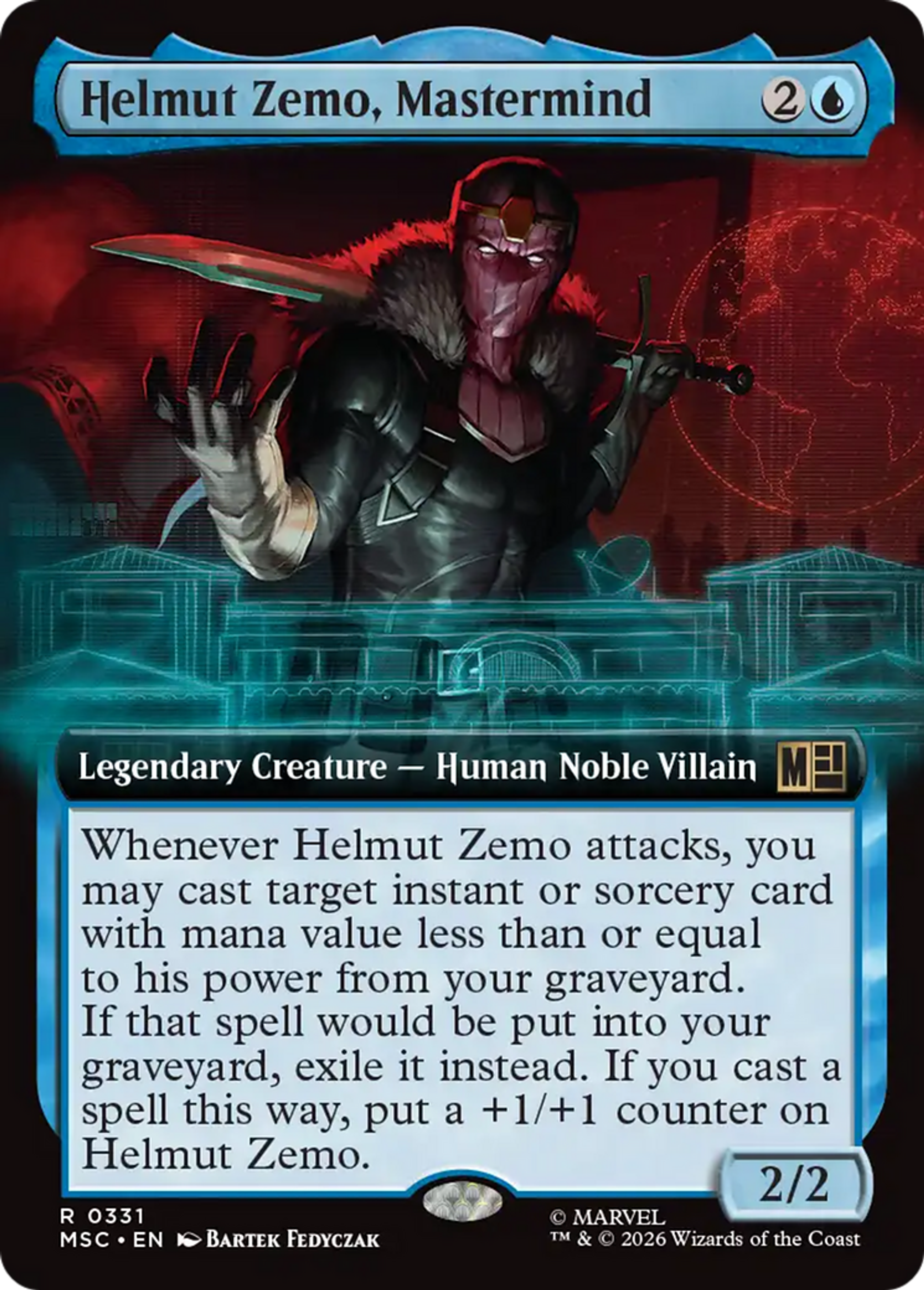 Helmut Zemo, Mastermind — Marvel Super Heroes Commander — Magic: The Gathering