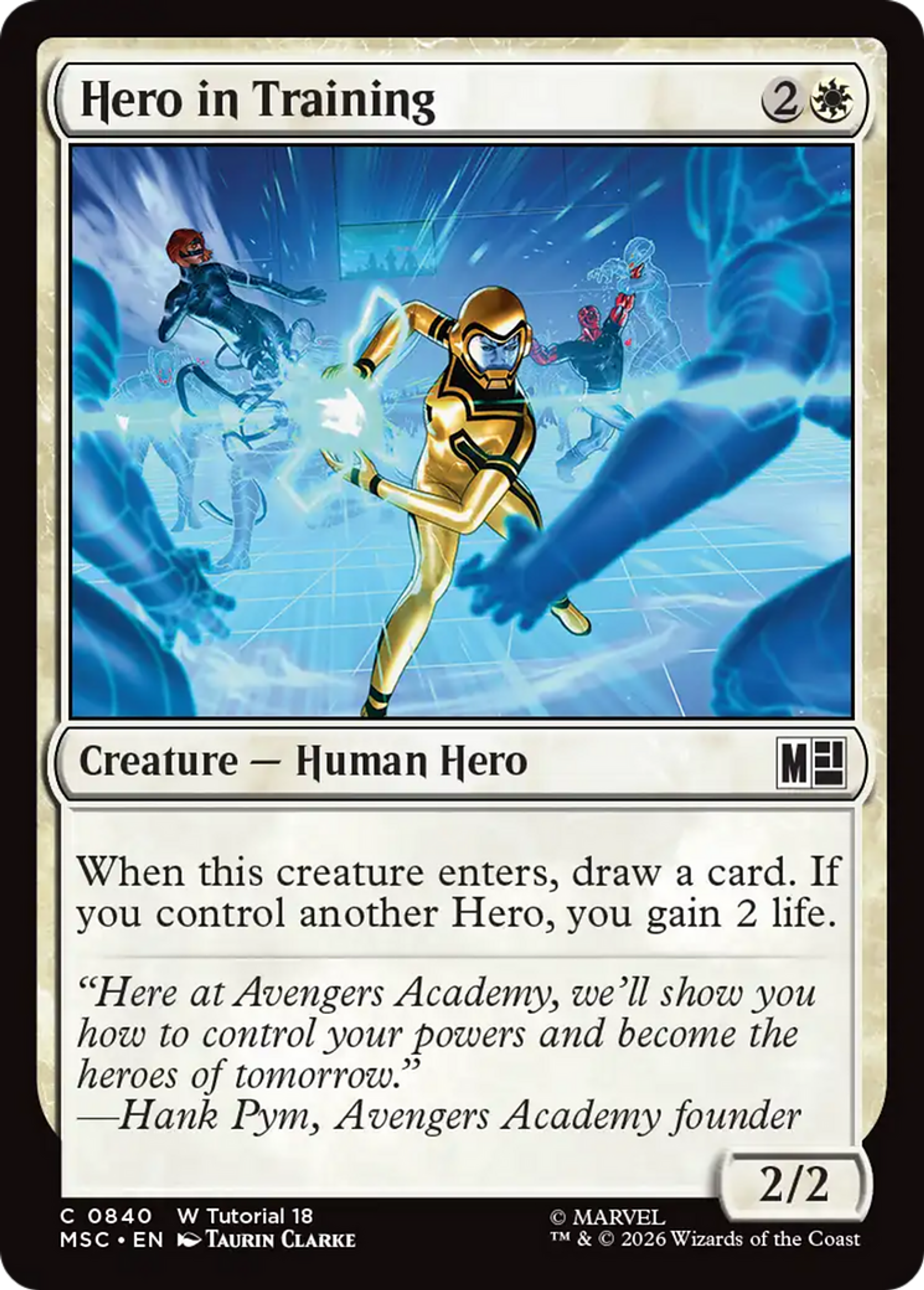 Hero in Training — Marvel Super Heroes Commander — Magic: The Gathering