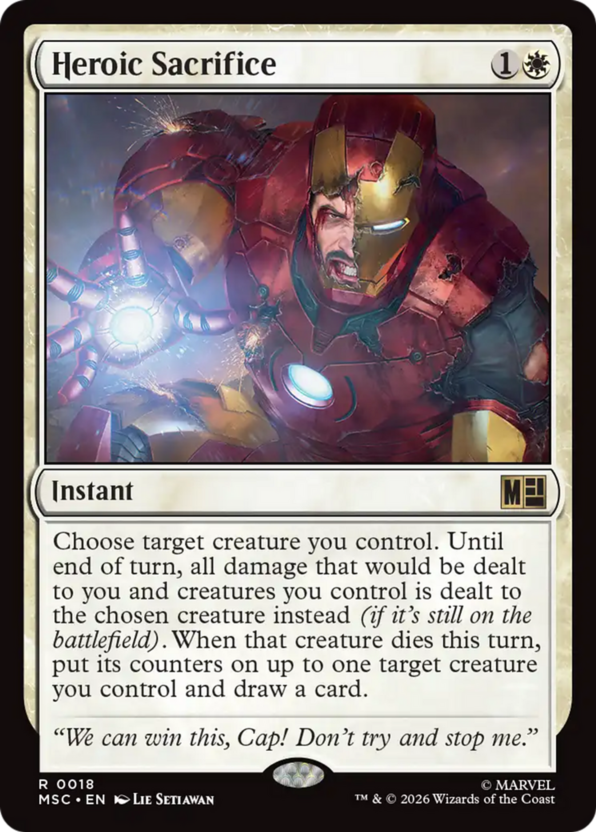 Heroic Sacrifice — Marvel Super Heroes Commander — Magic: The Gathering