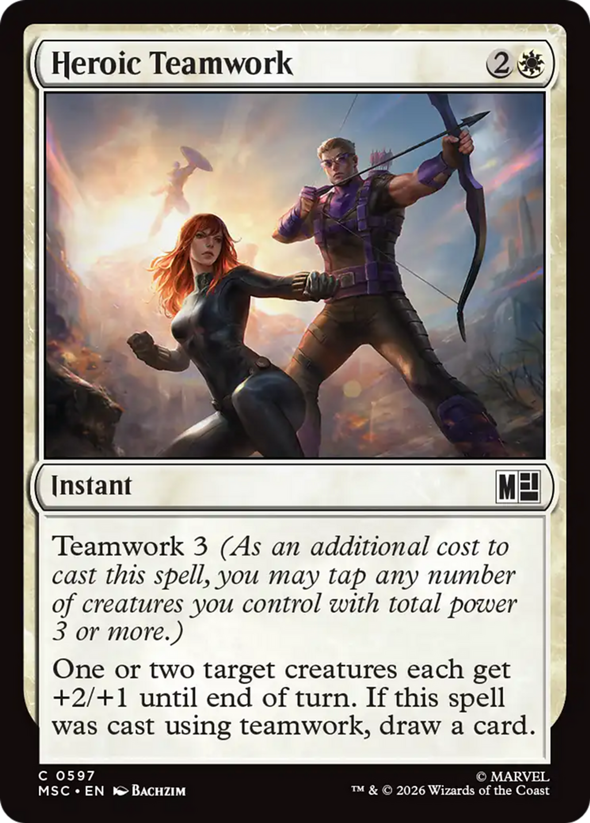 Heroic Teamwork — Marvel Super Heroes Commander — Magic: The Gathering