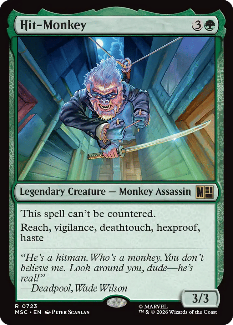 Hit-Monkey — Marvel Super Heroes Commander — Magic: The Gathering