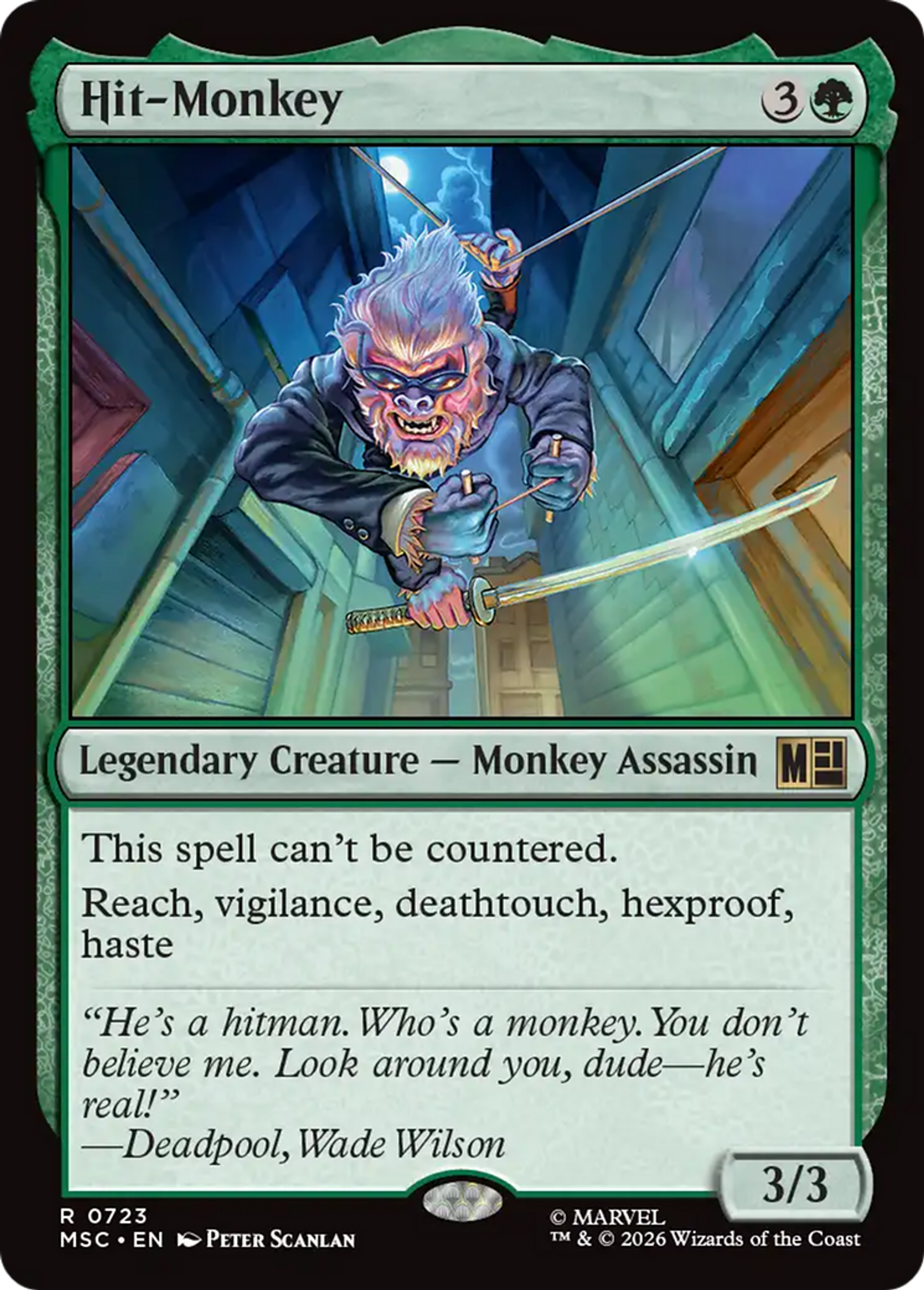 Hit-Monkey — Marvel Super Heroes Commander — Magic: The Gathering