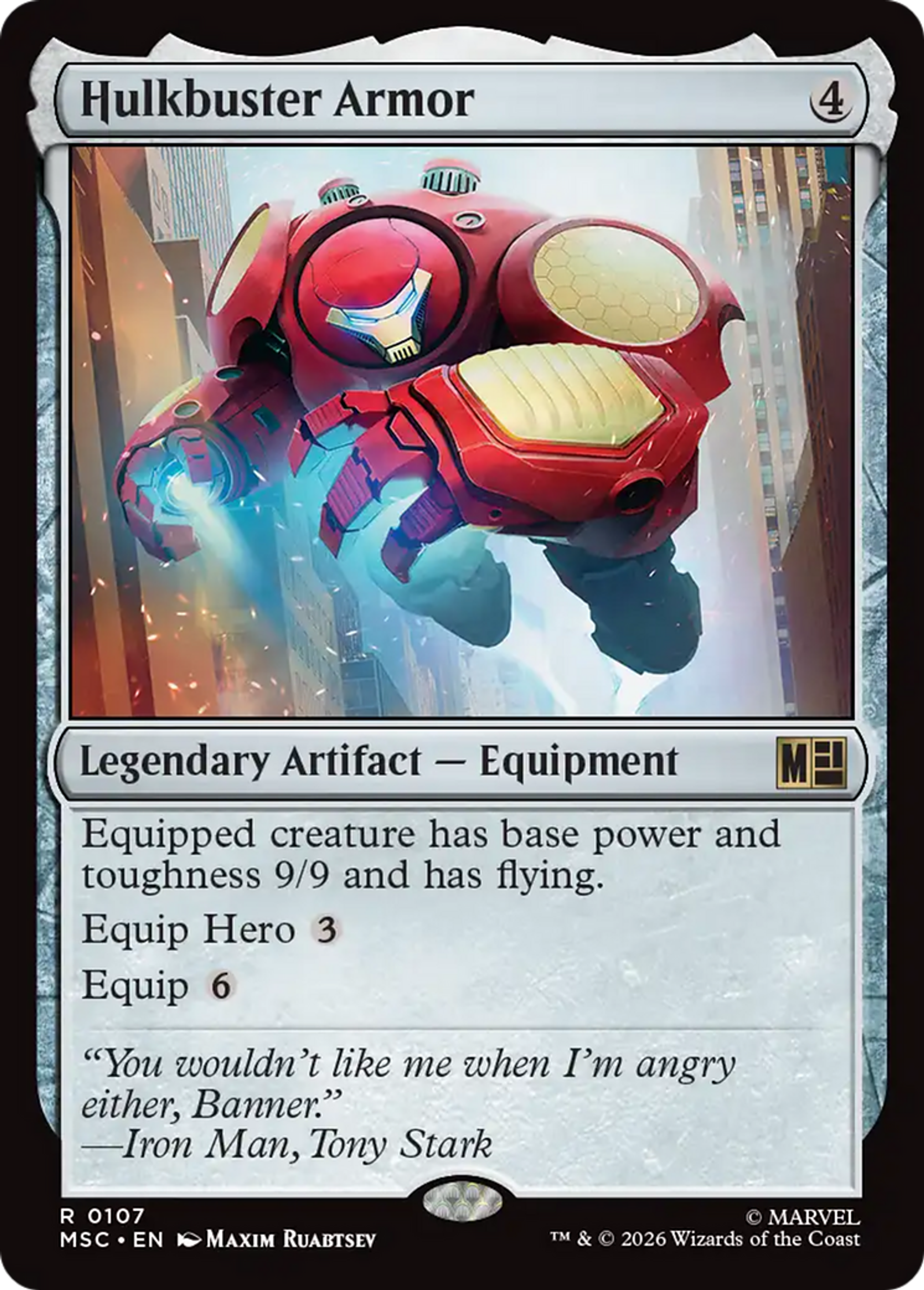 Hulkbuster Armor — Marvel Super Heroes Commander — Magic: The Gathering
