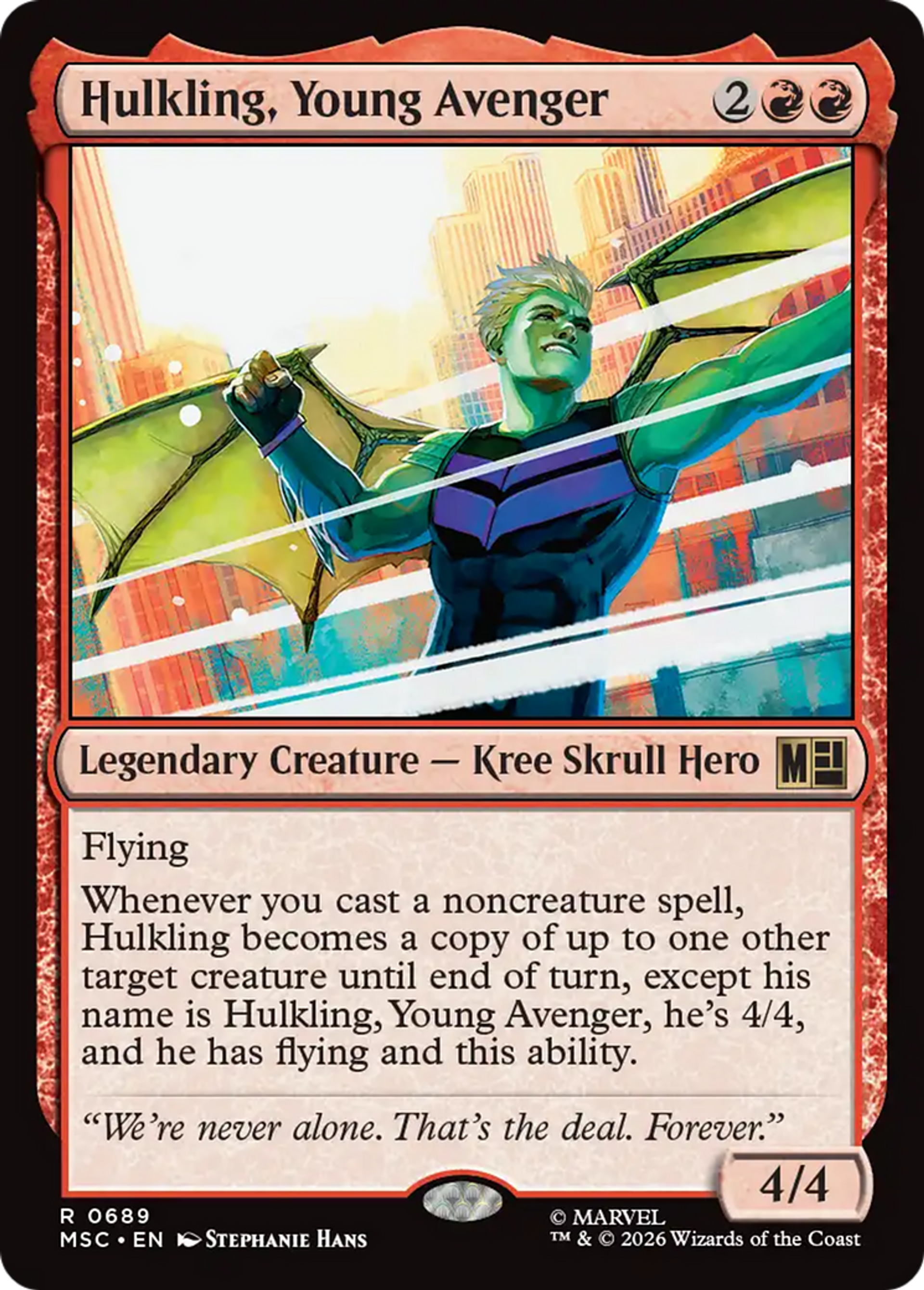 Hulkling, Young Avenger — Marvel Super Heroes Commander — Magic: The Gathering