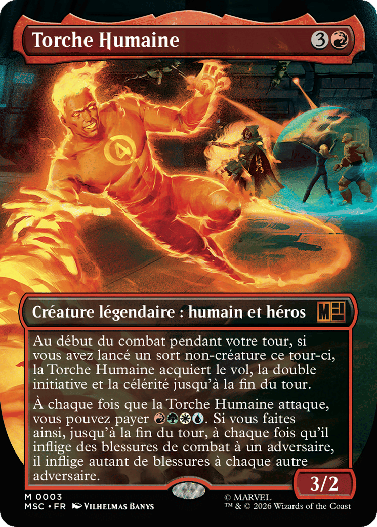 Torche Humaine — Marvel Super Heroes Commander — Magic: The Gathering